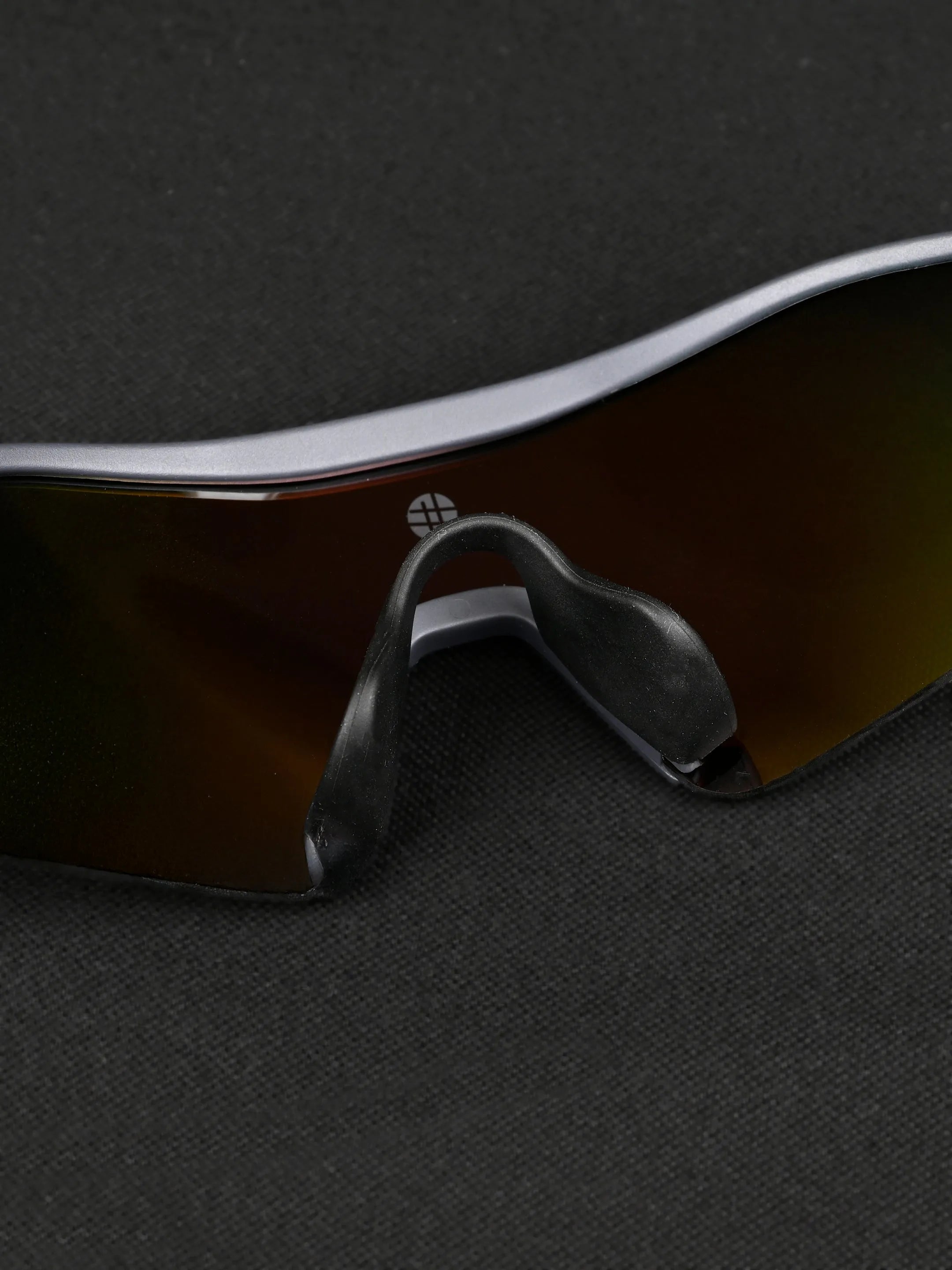 Falcon | Grey Large Half Rim Shield Sports for Men & Women [Mirrored]