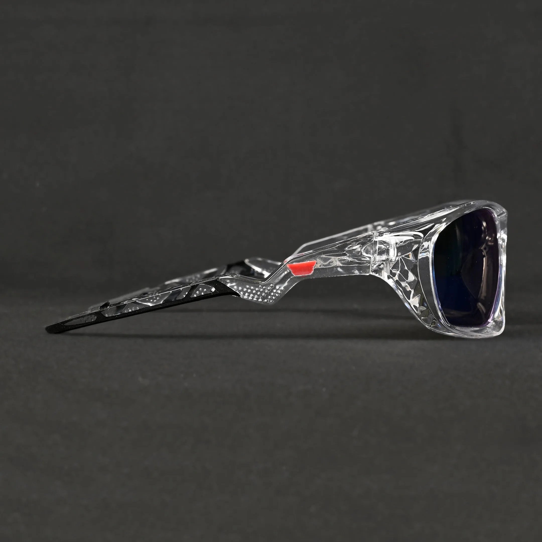 Lateralis | Transparent Large Full Rim Wraparound Sports for Men & Women [Mirrored]