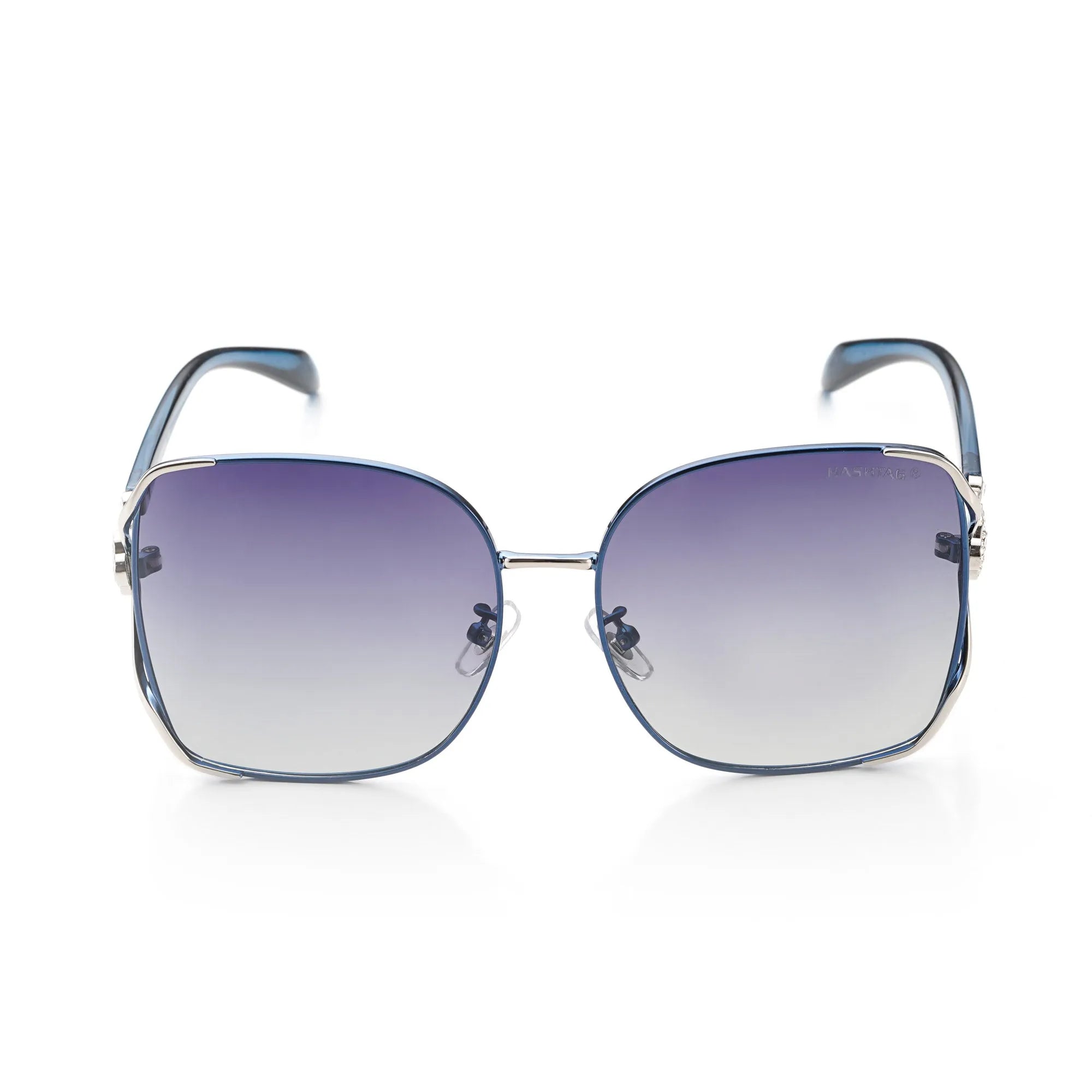 JOINTON | Gradient Blue Large Full Rim Square Sunglasses for Women [Polarized]