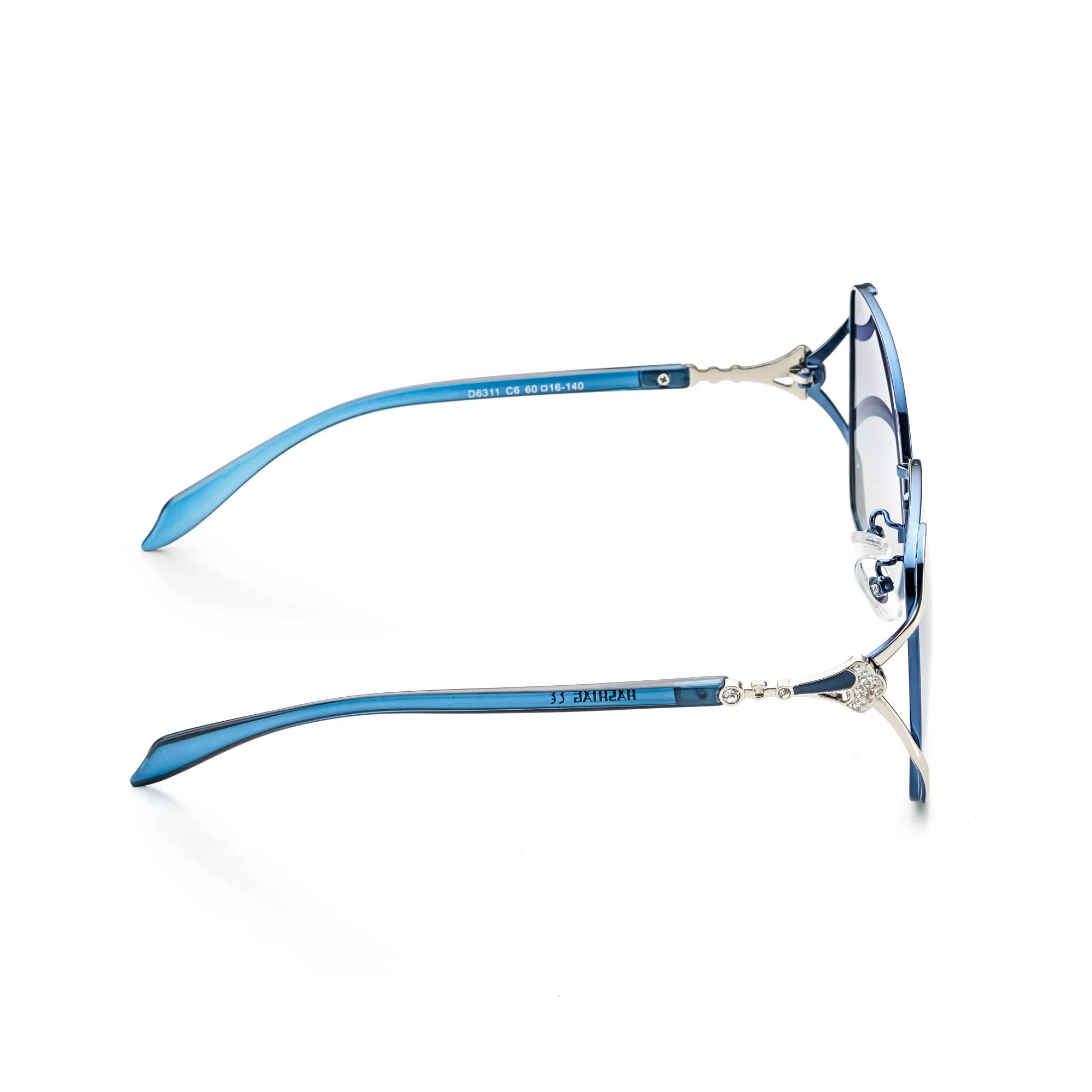 JOINTON | Gradient Blue Large Full Rim Square Sunglasses for Women [Polarized]