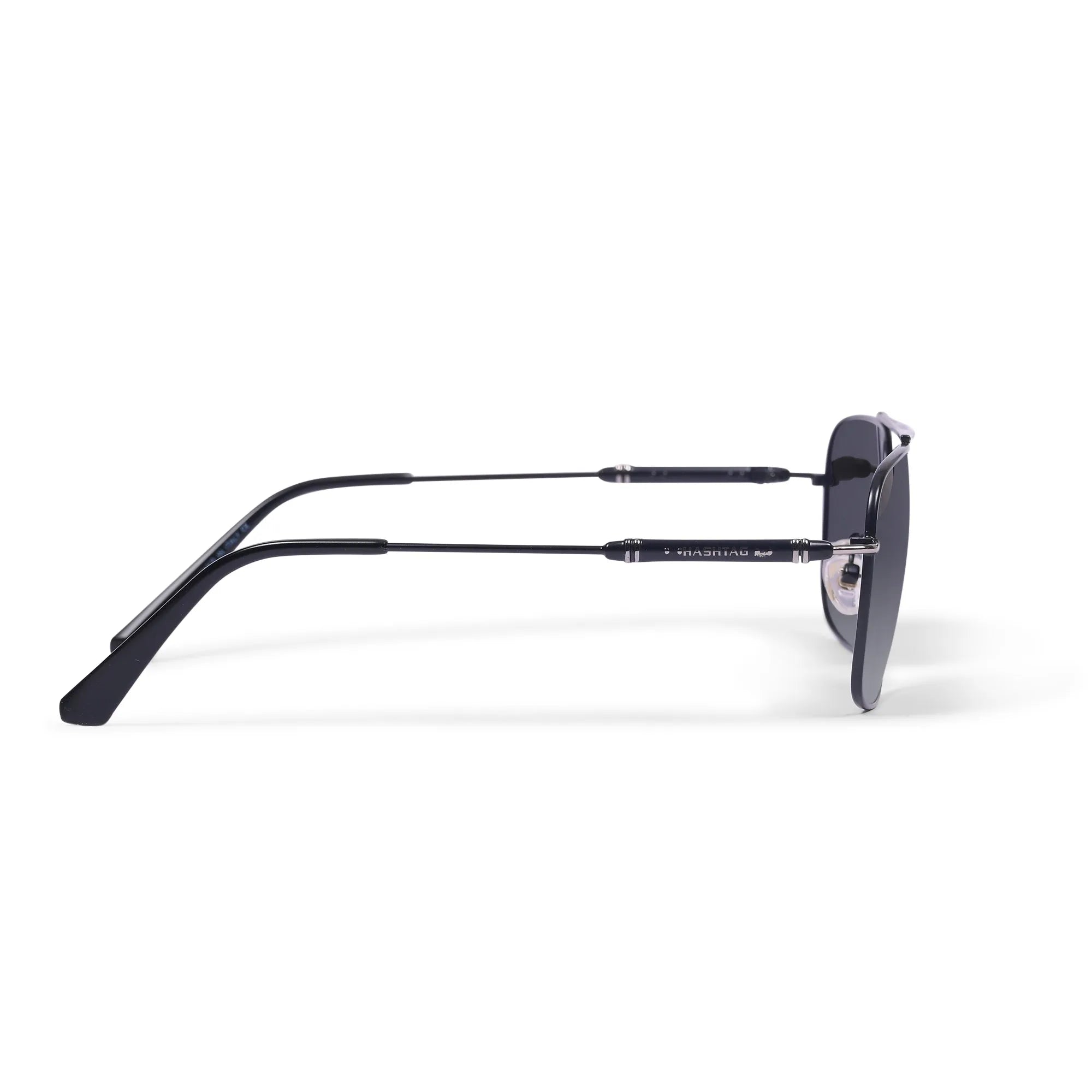 Unity | Black Medium Full Rim Square Sunglasses for Men & Women [Polarized]