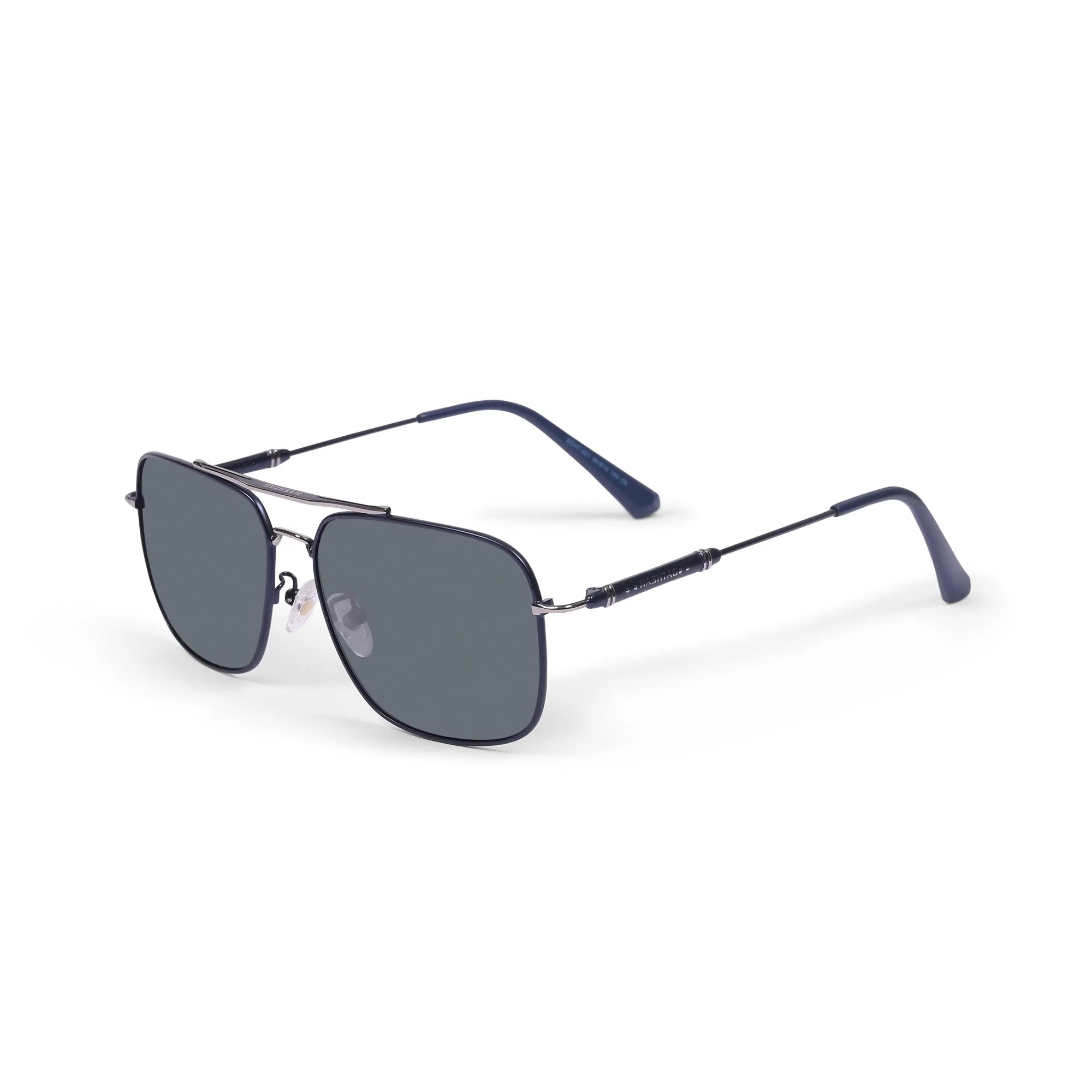 Unity | Grey Medium Full Rim Square Sunglasses for Men & Women [Polarized]