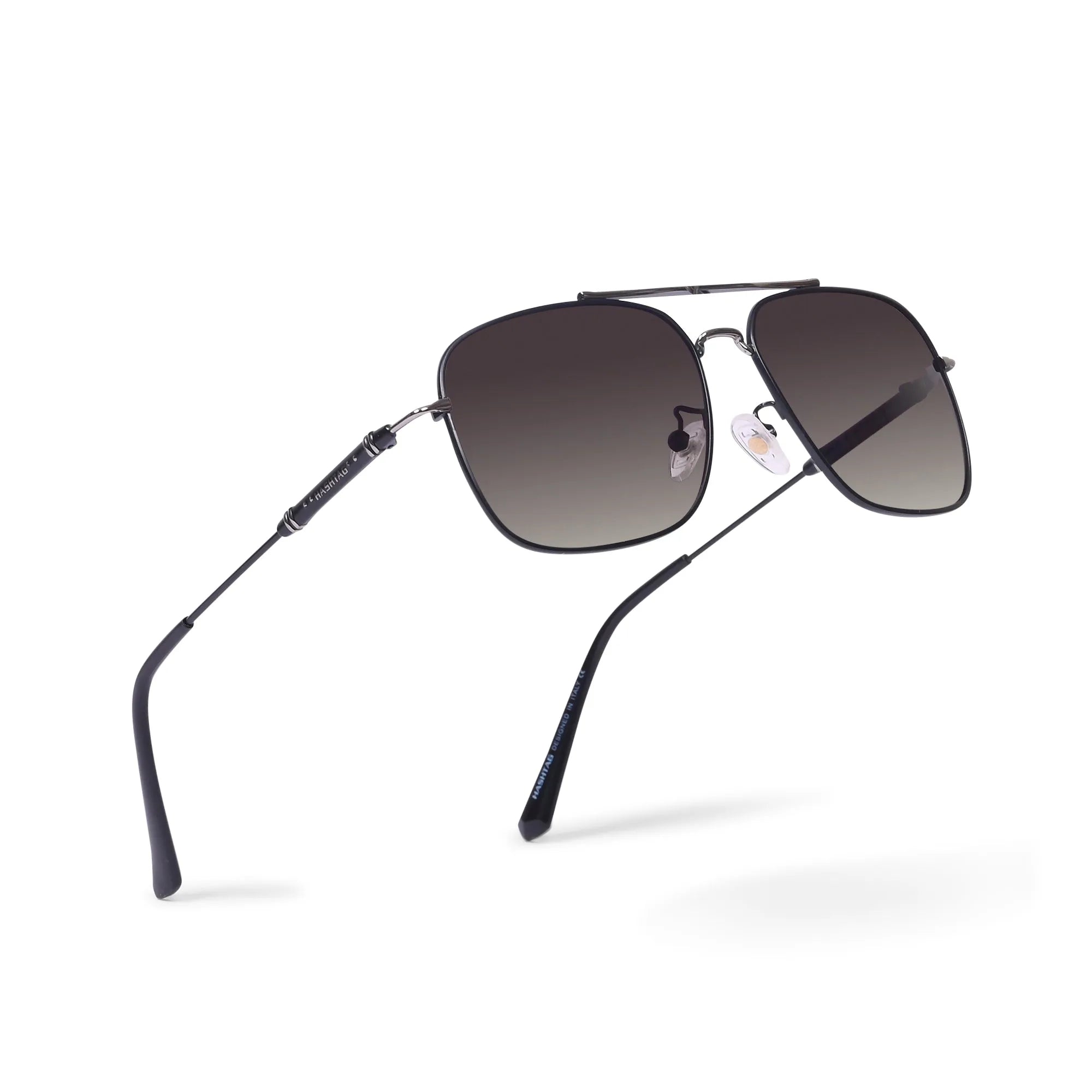 Unity | Gradient Purple Brown Medium Full Rim Square Sunglasses for Men & Women [Polarized]
