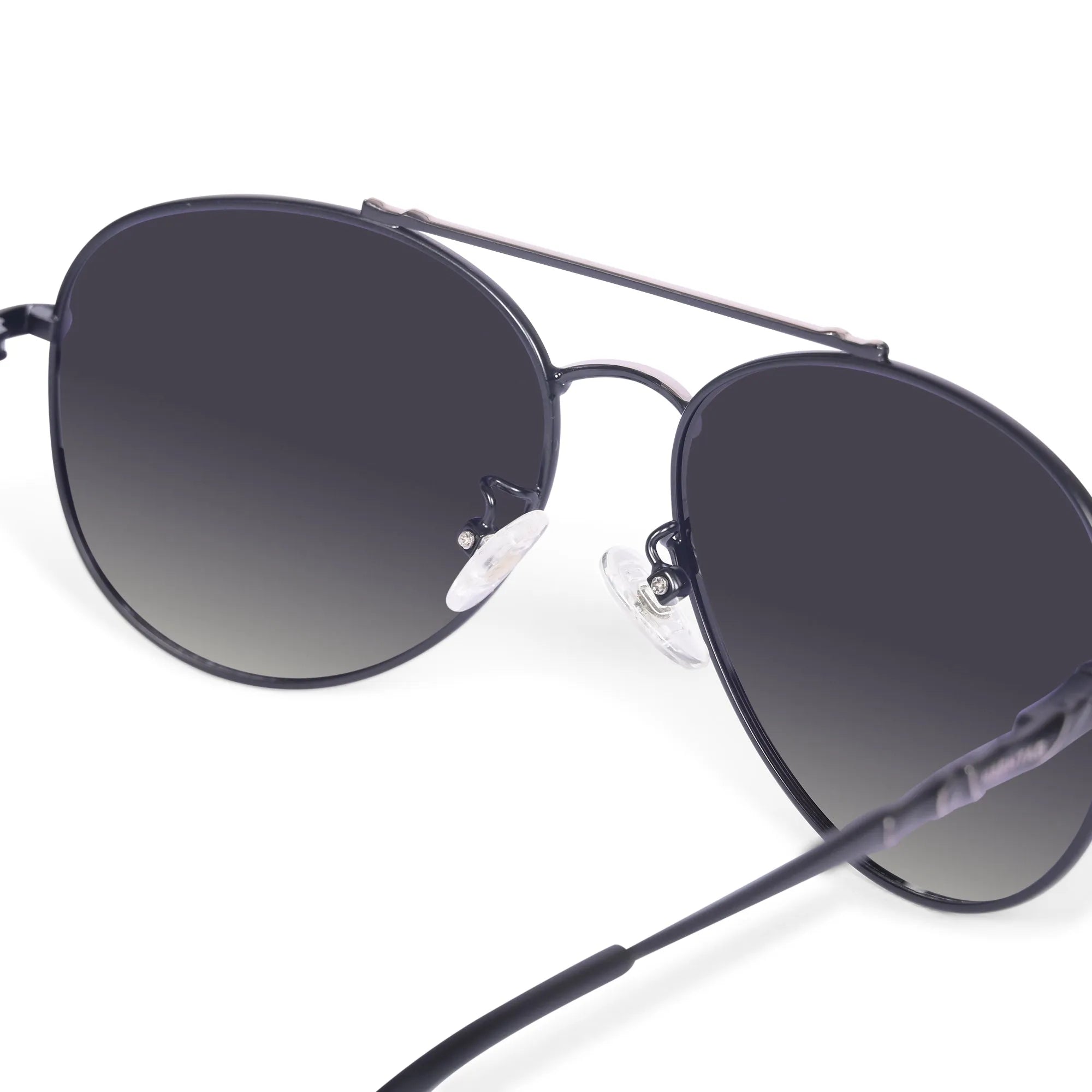 Valtor | Gradient Purple Small Full Rim Aviator Sunglasses for Men & Women [Polarized]