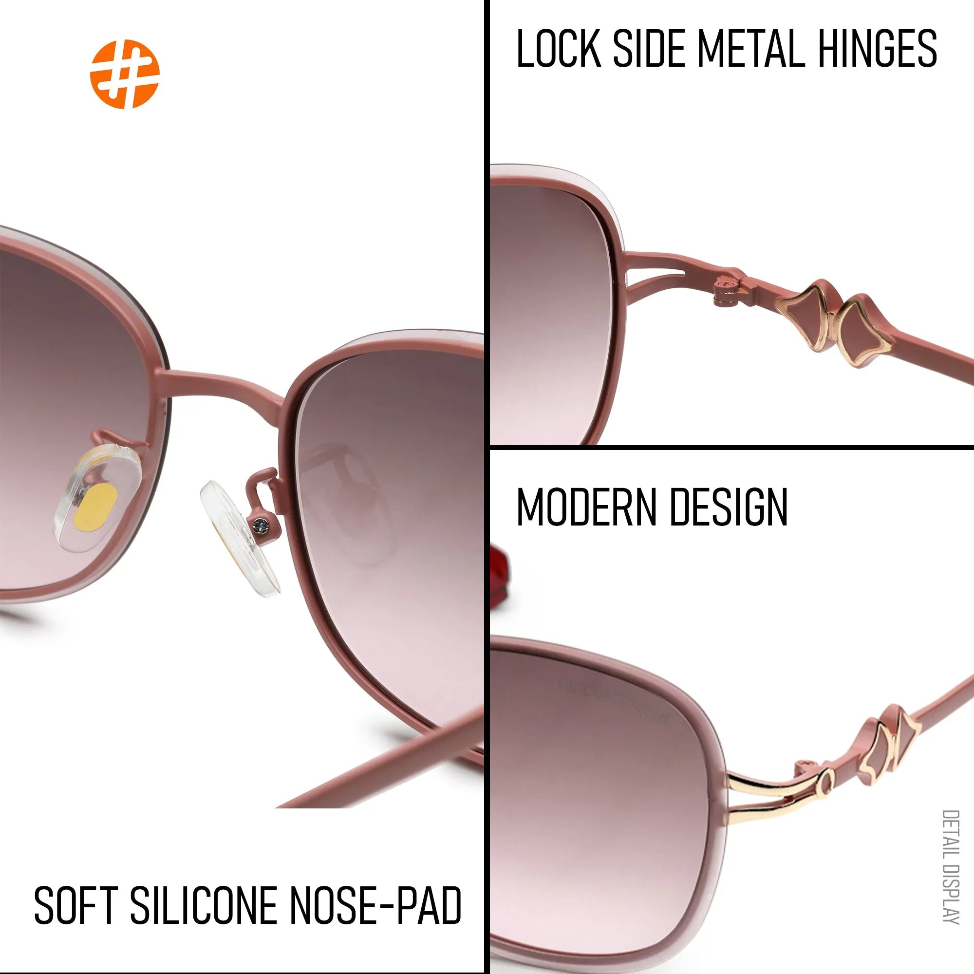 Crypta | Pink Medium Full Rim Oval Sunglasses for Women [UV-protected]