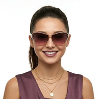 Maelor | Transparent Medium Full Rim Cateye Sunglasses for Women [UV-protected]