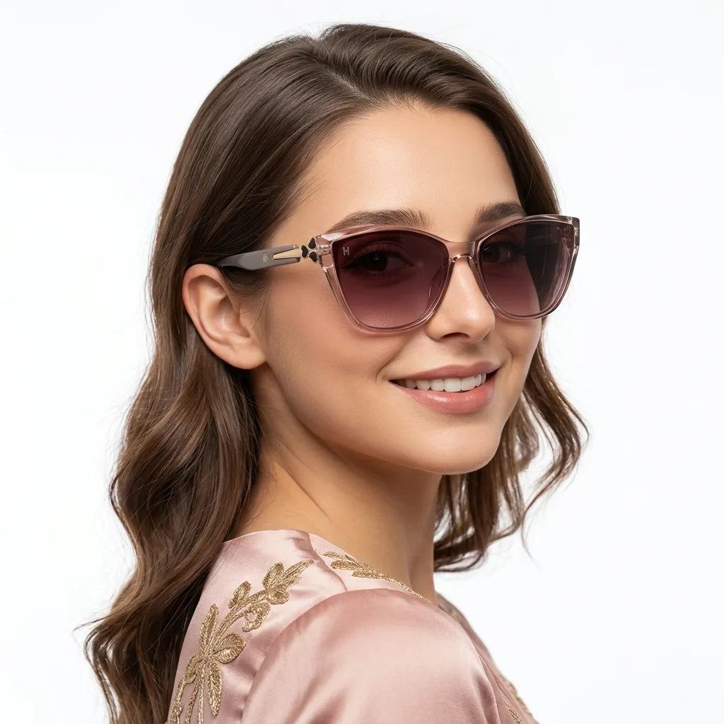 Karion | Gradient Brown Medium Full Rim Cateye Sunglasses for Women [UV-protected]