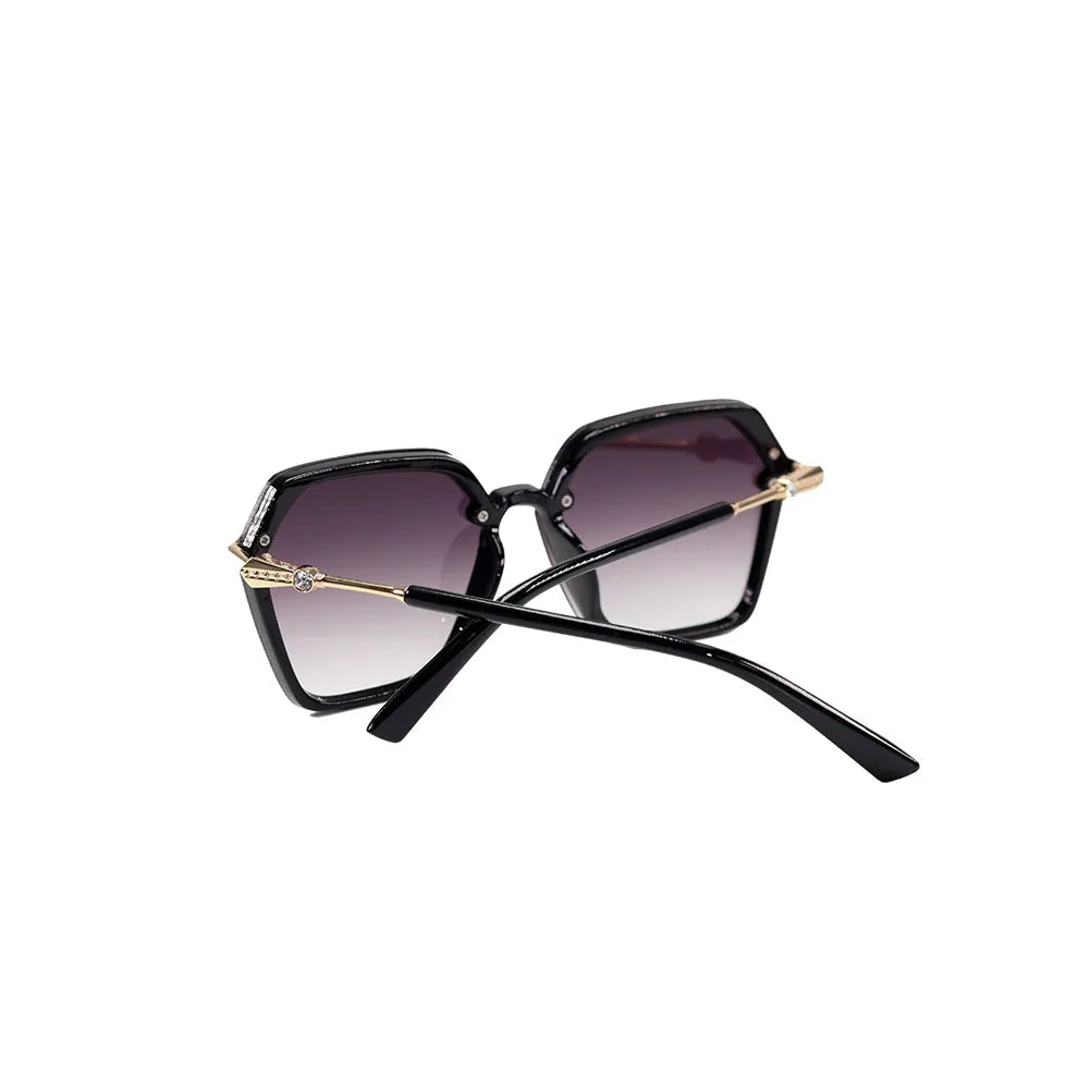 Veilion | Purple Large Full Rim Hexagonal Sunglasses for Women [UV-protected]