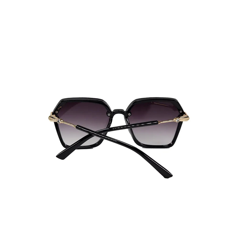 Veilion | Purple Large Full Rim Hexagonal Sunglasses for Women [UV-protected]