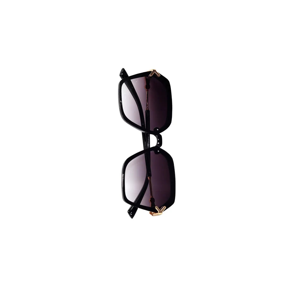 Veilion | Purple Large Full Rim Hexagonal Sunglasses for Women [UV-protected]