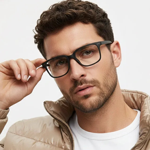 NexEye | Green Medium Full Rim RECTANGLE Computer Glasses for Men & Women [Blue Block]