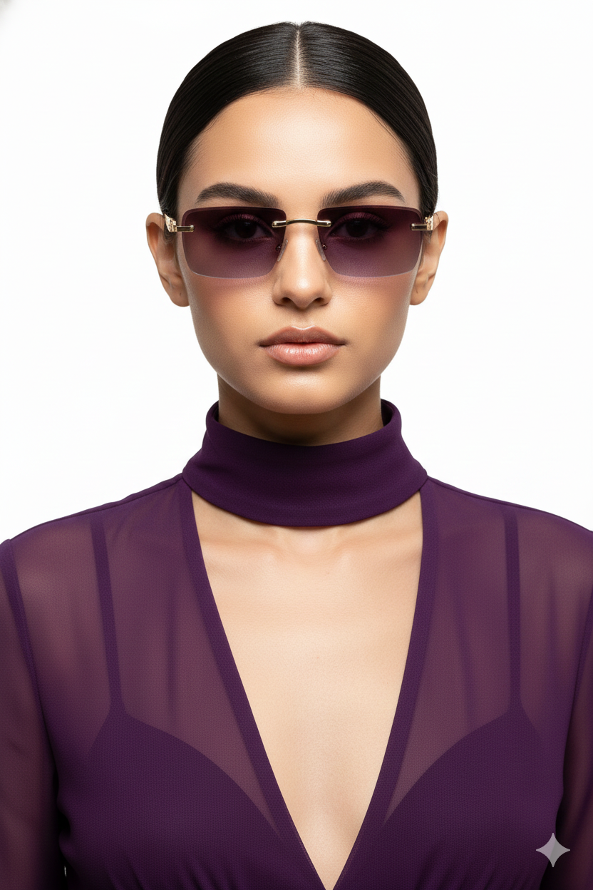 Clyra | Gradient Brown Medium Full Rim RECTANGLE Sunglasses for Men [UV-protected]