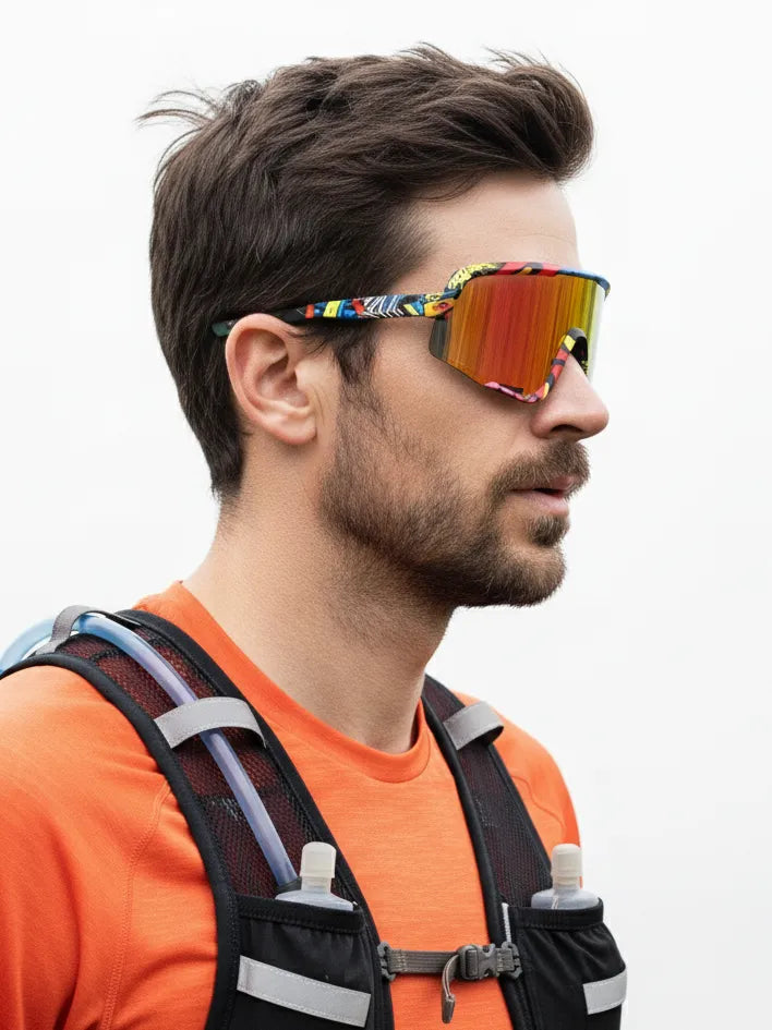 Nexis | Multi Colour/Texture Large Full Rim Shield Sports for Men & Women [UV-protected]