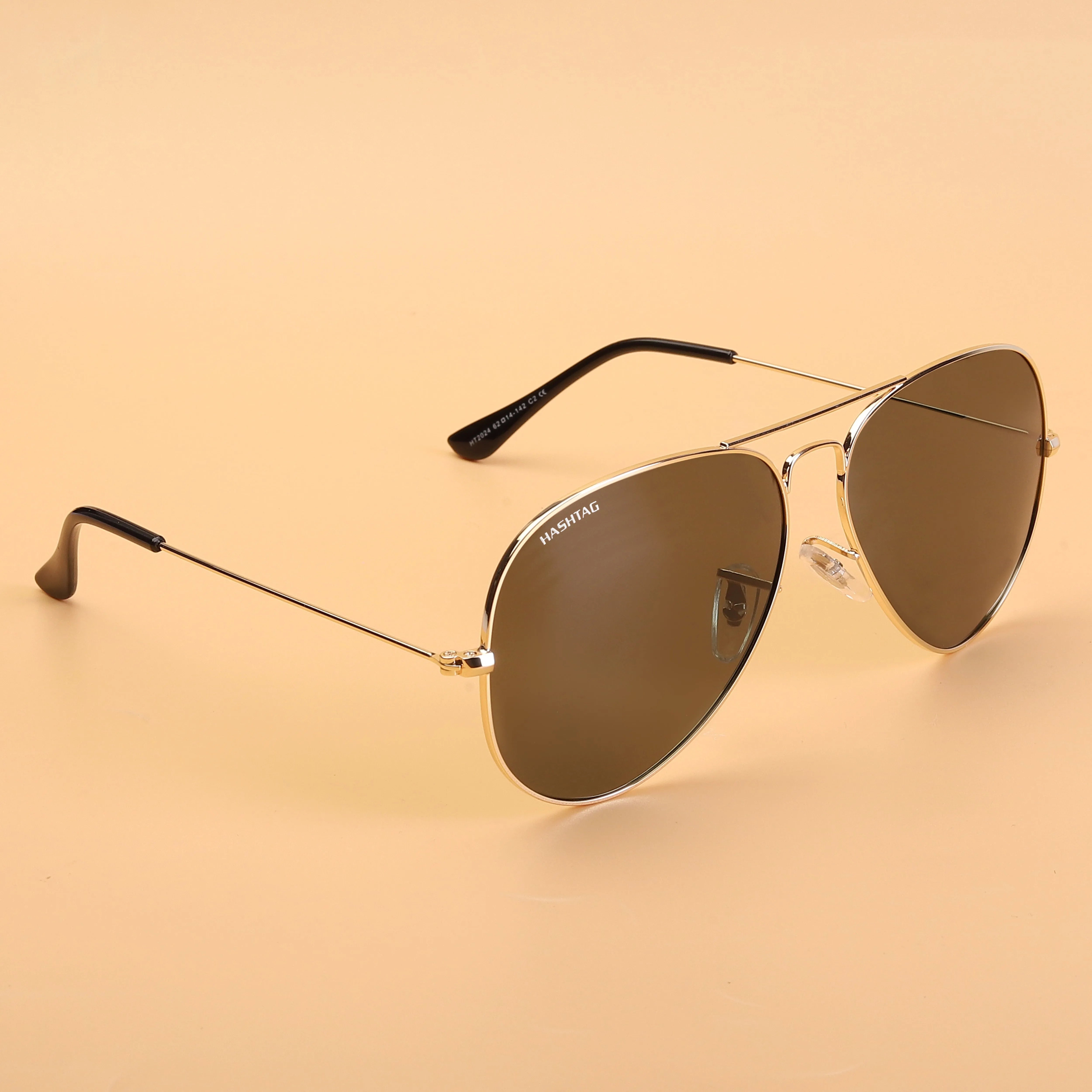 Ravyon | Green Large Full Rim Aviator Sunglasses for Men & Women [Polarized]