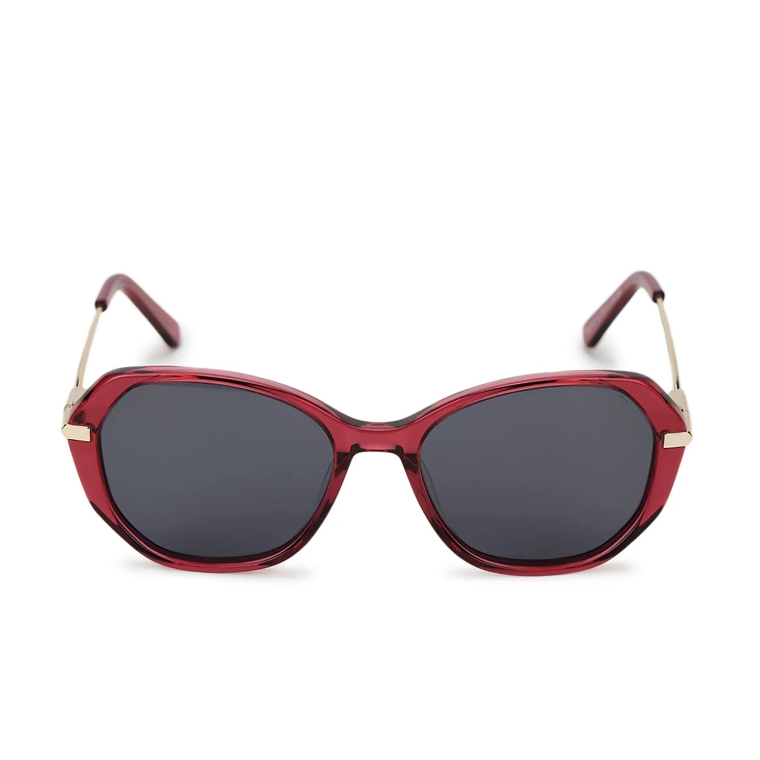 SNOB | Transparent Purple Medium Full Rim Oval Sunglasses for Women [Polarized]