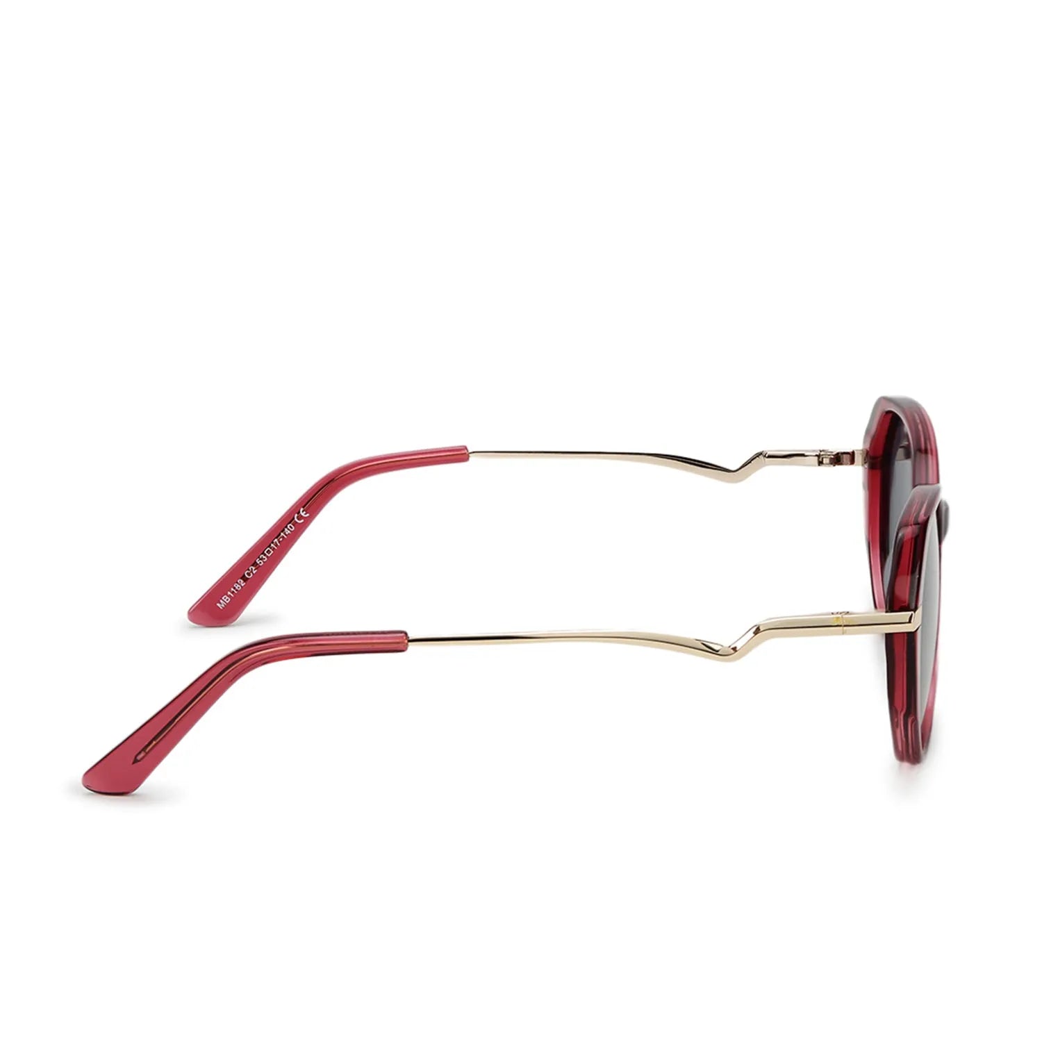 SNOB | Transparent Purple Medium Full Rim Oval Sunglasses for Women [Polarized]
