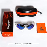 Lateralis | Transparent Large Full Rim Wraparound Sports Sunglasses for Men & Women [Mirrored]