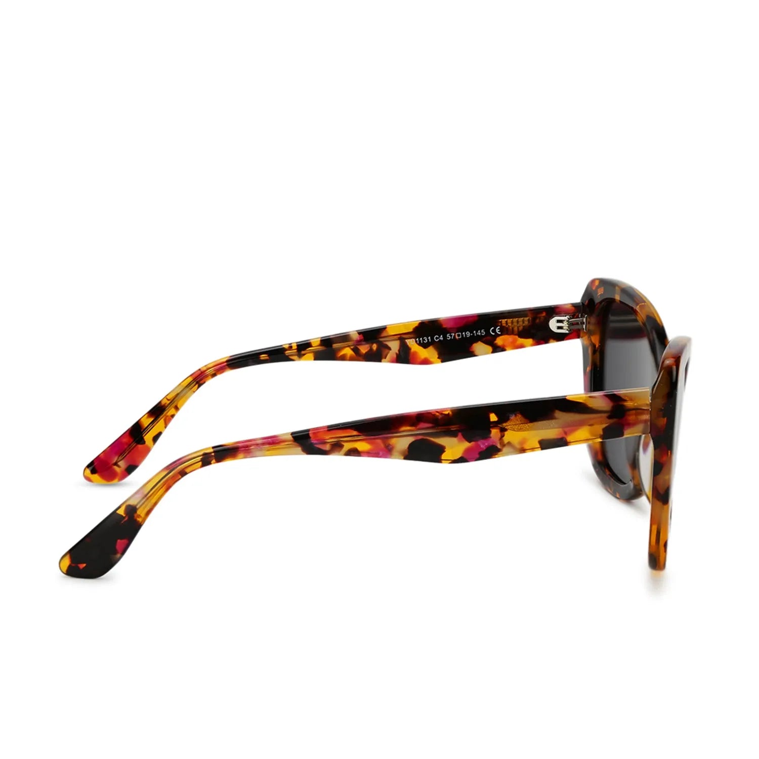 CATWIRE | Tiger Brown-gold Large Full Rim Cateye Sunglasses for Women [Polarized]