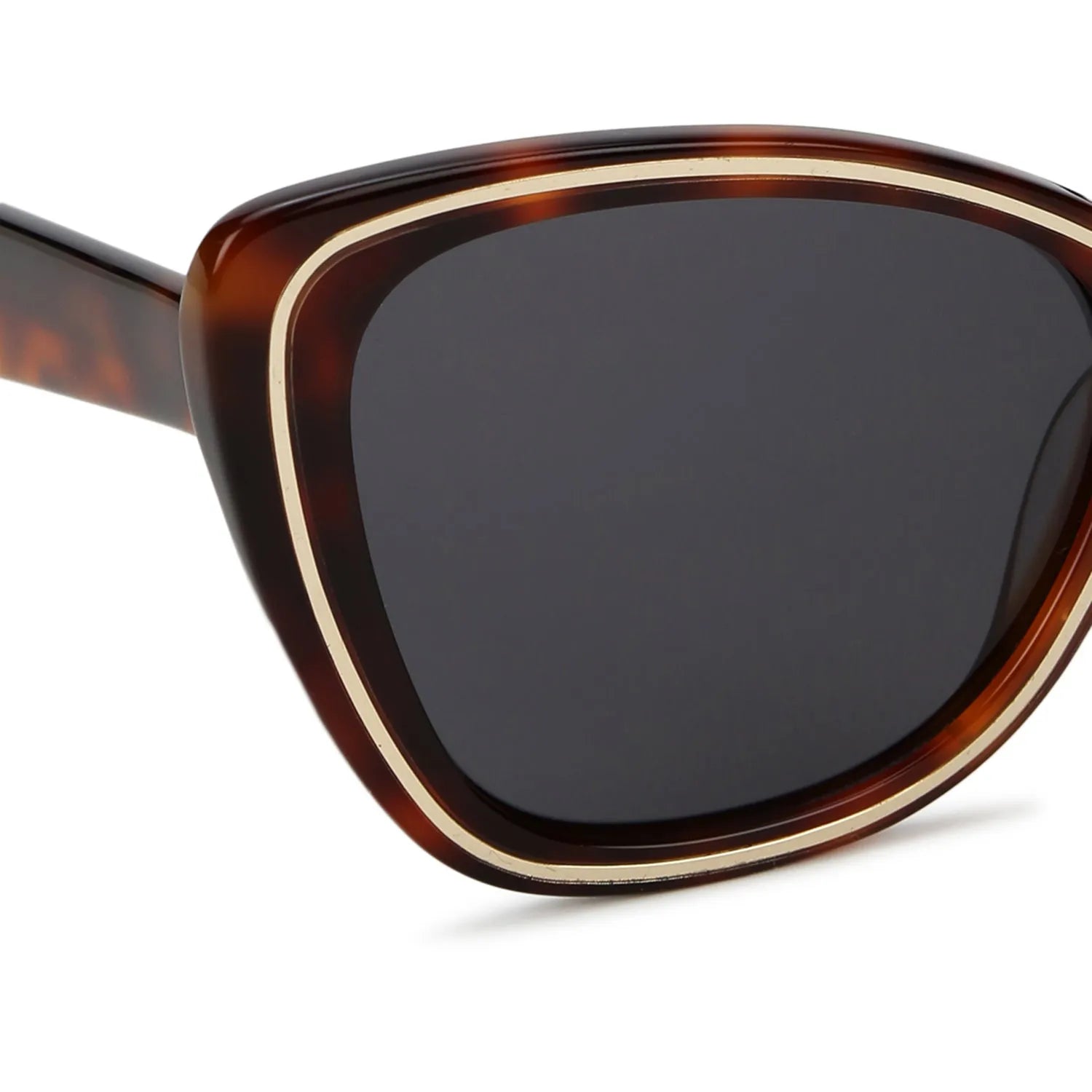 CATWIRE | Tiger Brown-gold Large Full Rim Cateye Sunglasses for Women [Polarized]