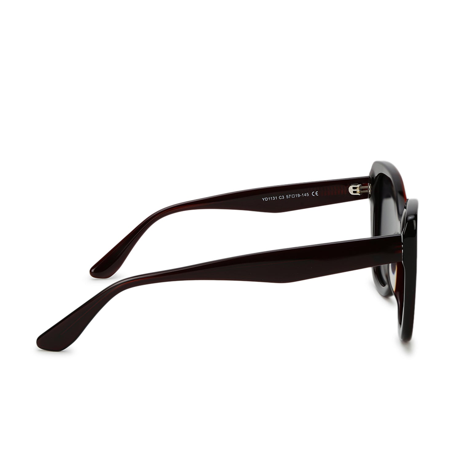 CATWIRE | Brown-Gold Large Full Rim Cateye Sunglasses for Women [Polarized]