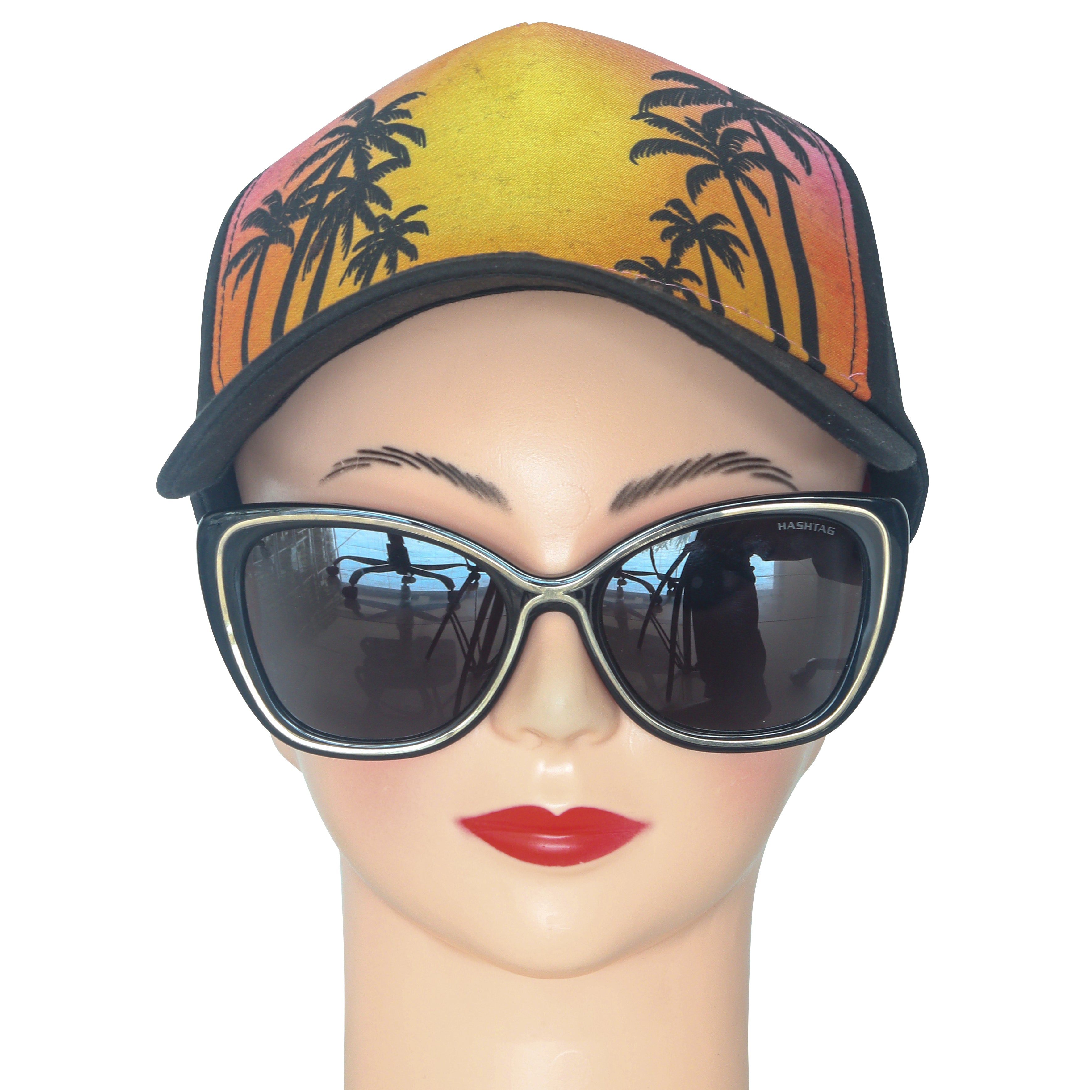 CATWIRE | Brown-Gold Large Full Rim Cateye Sunglasses for Women [Polarized]