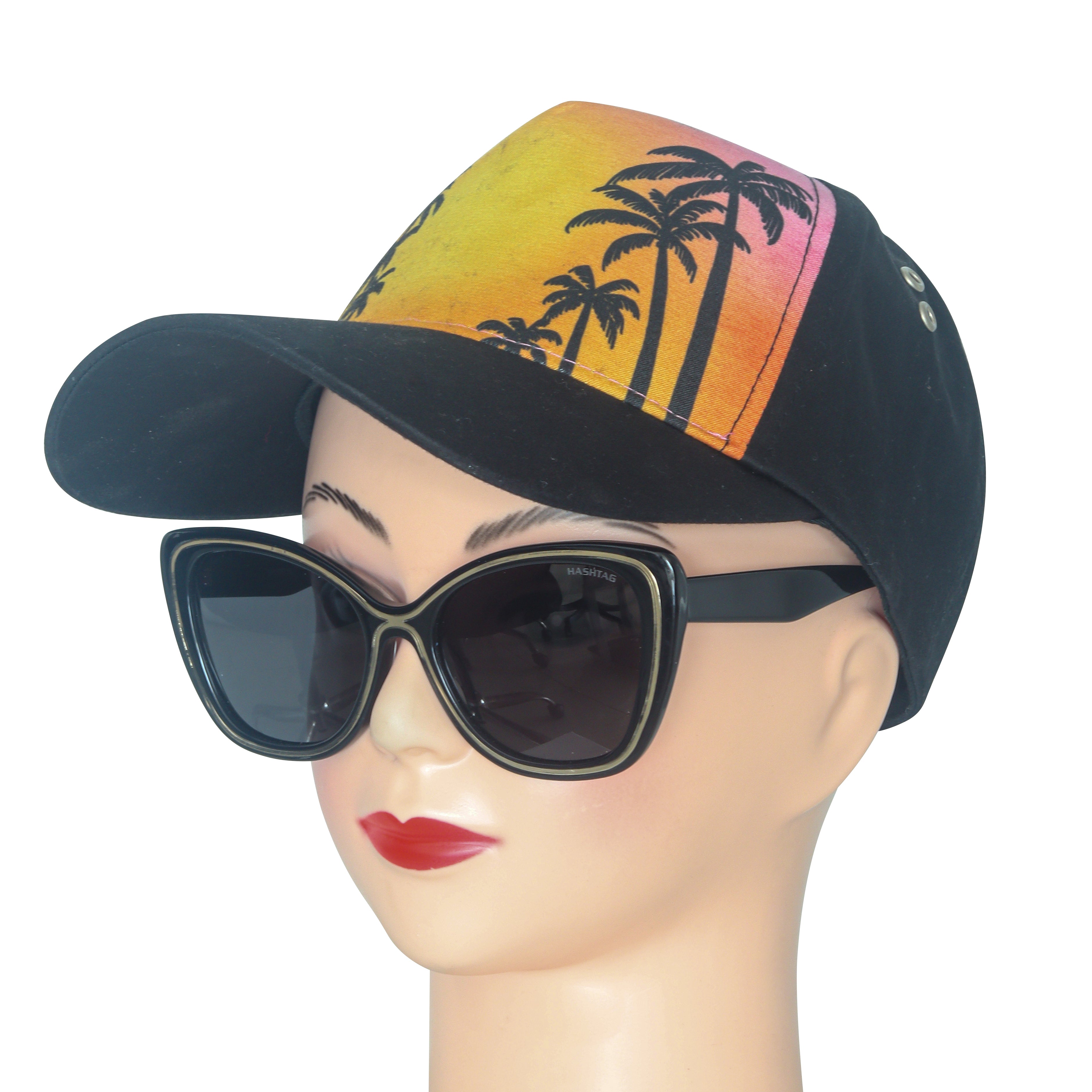 CATWIRE | Brown-Gold Large Full Rim Cateye Sunglasses for Women [Polarized]