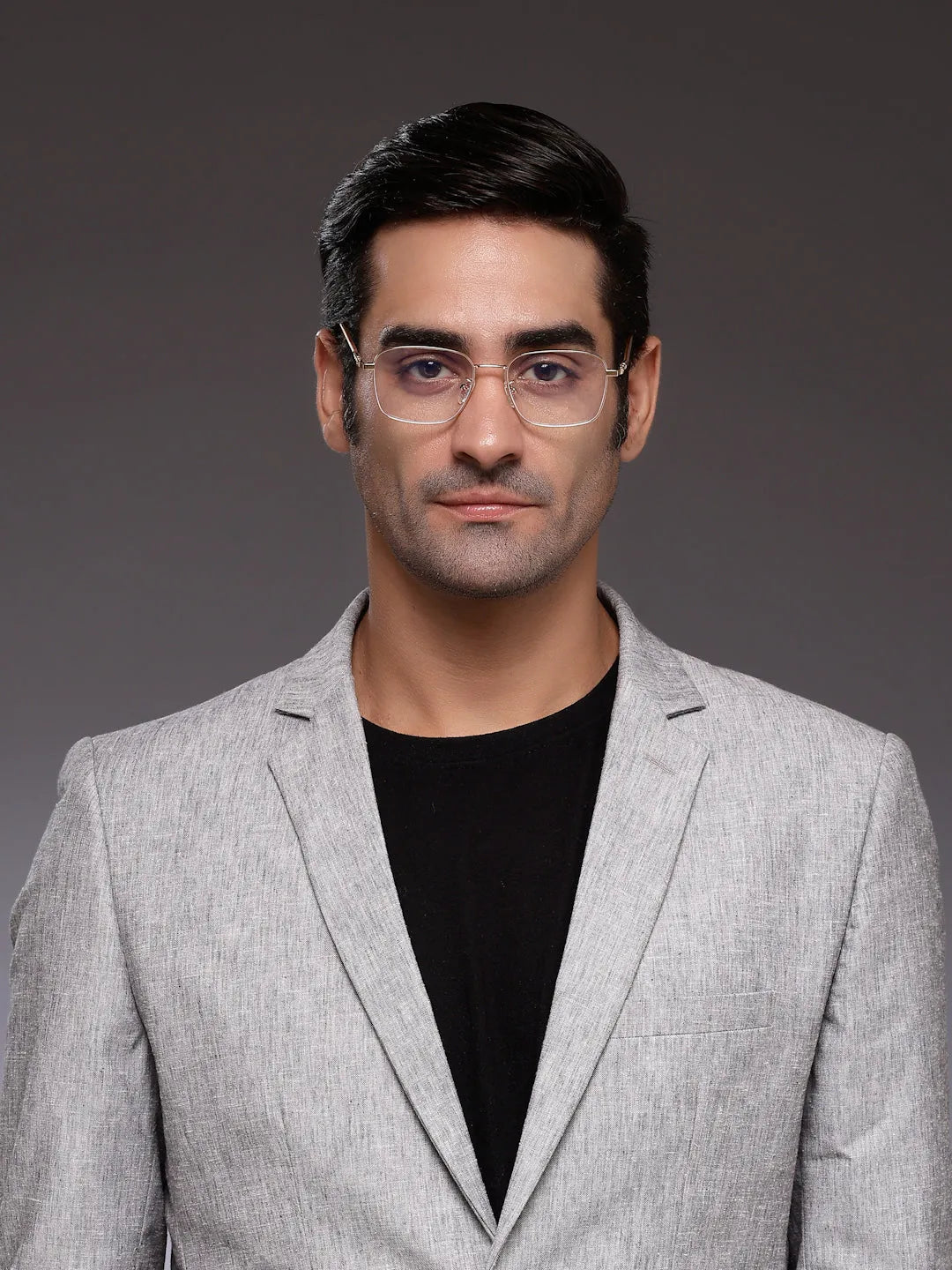 Fyrion | Golden Medium Full Rim RECTANGLE Computer Glasses for Men & Women [Blue Block]