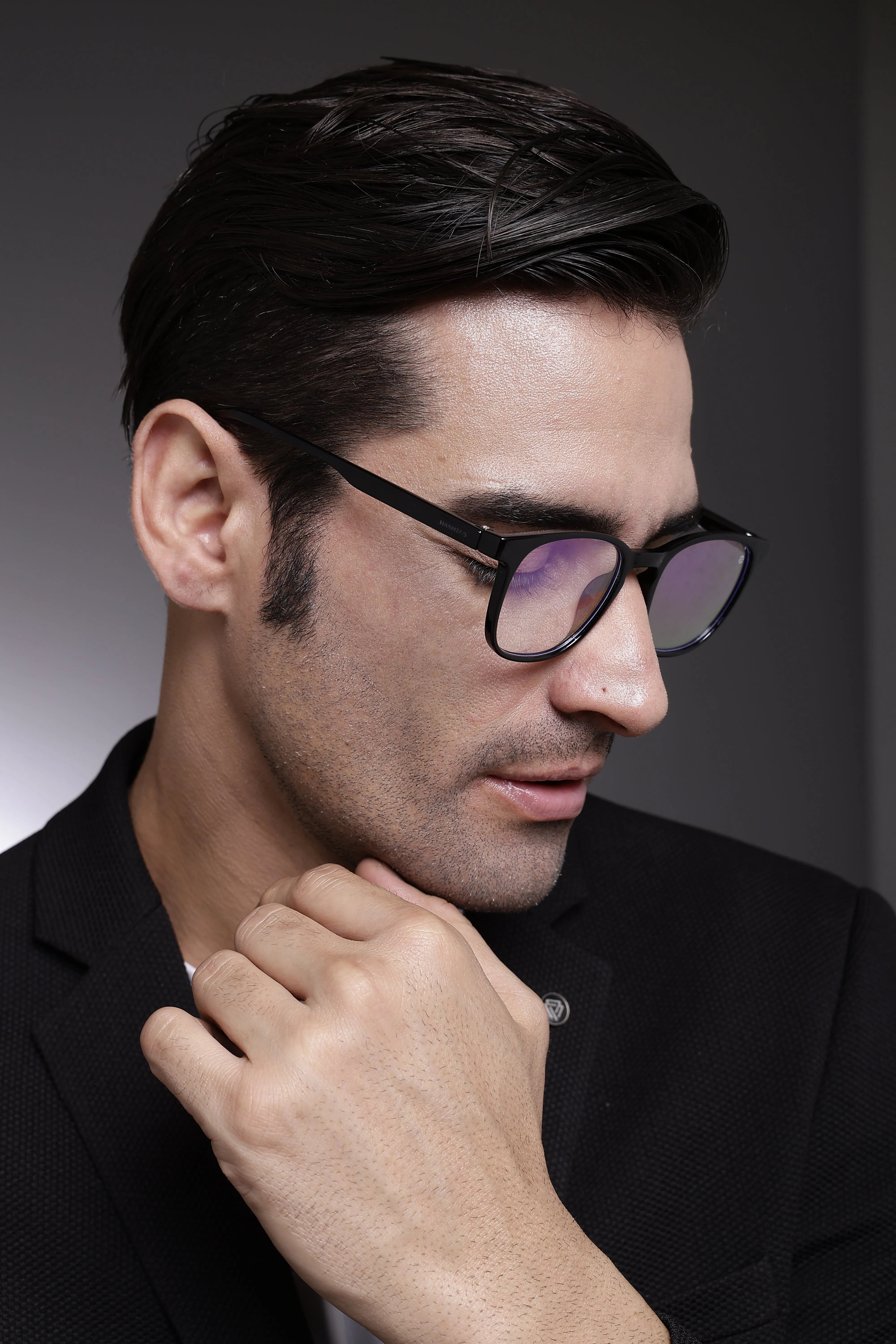 Radiant | Black Medium Full Rim Oval Computer Glasses for Men & Women [Blue Block]