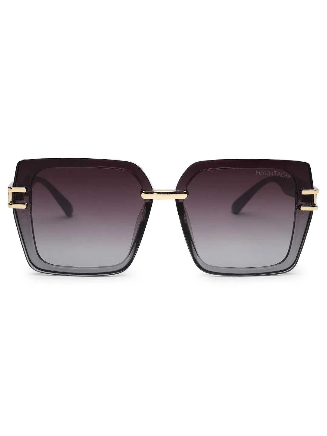 Valoria | Grey Large Full Rim Square Sunglasses for Women [UV-protected]