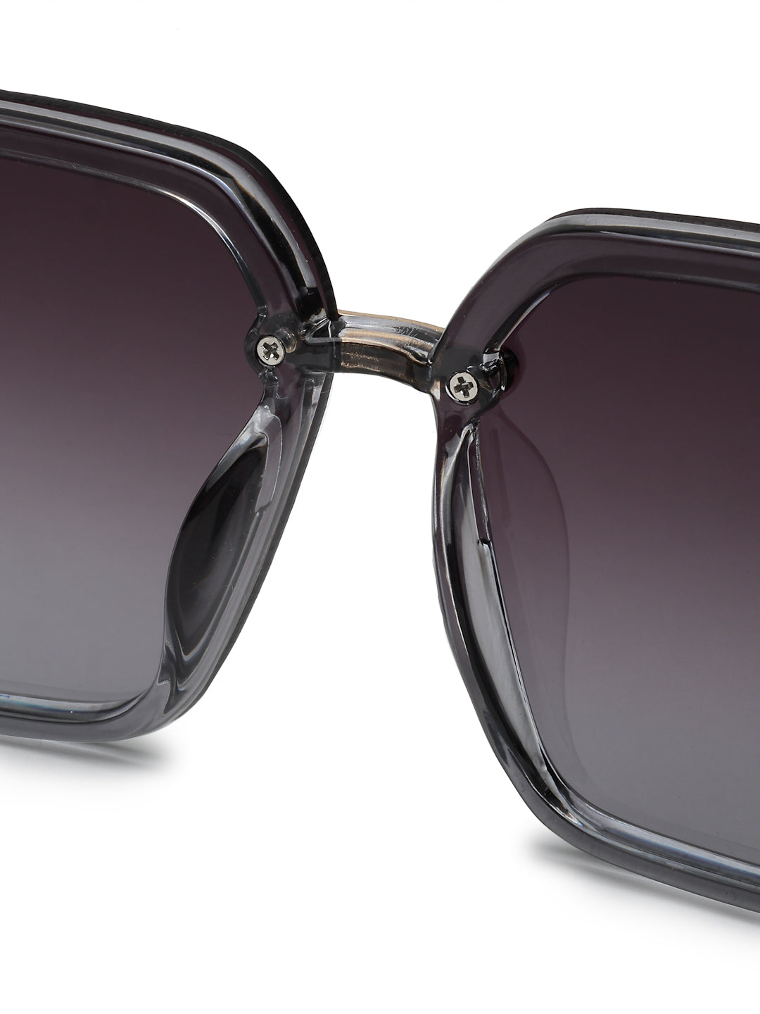 Valoria | Grey Large Full Rim Square Sunglasses for Women [UV-protected]