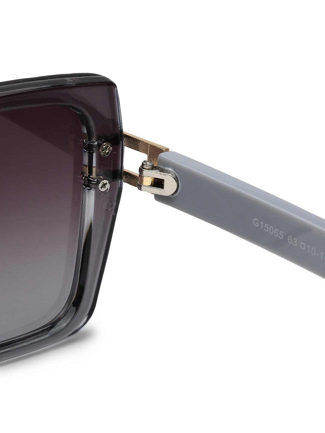 Valoria | Grey Large Full Rim Square Sunglasses for Women [UV-protected]