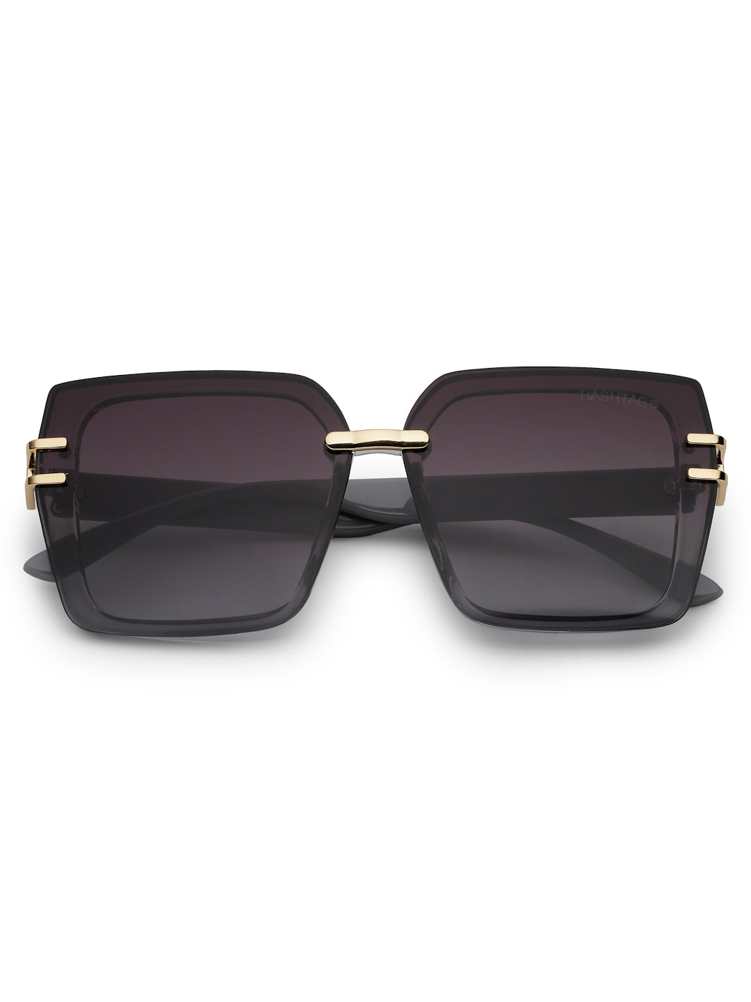 Valoria | Grey Large Full Rim Square Sunglasses for Women [UV-protected]