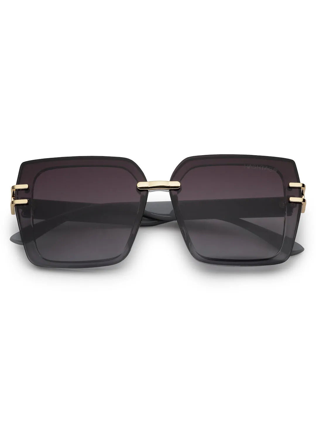 Valoria | Grey Large Full Rim Square Sunglasses for Women [UV-protected]