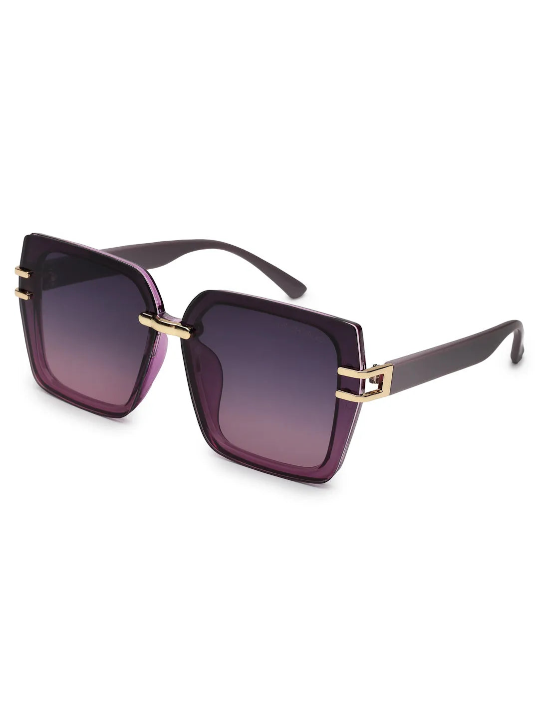 Valoria | Purple Large Full Rim Square Sunglasses for Women [UV-protected]