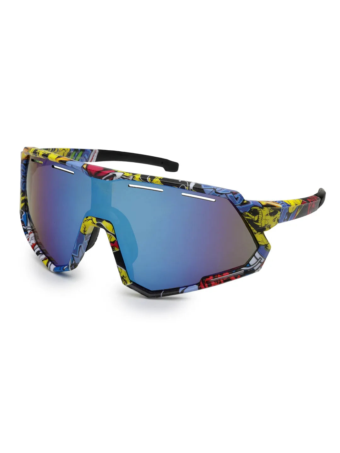 Myrion | Multi Texture Medium Full Rim Shield Sports for Men & Women [UV-protected]