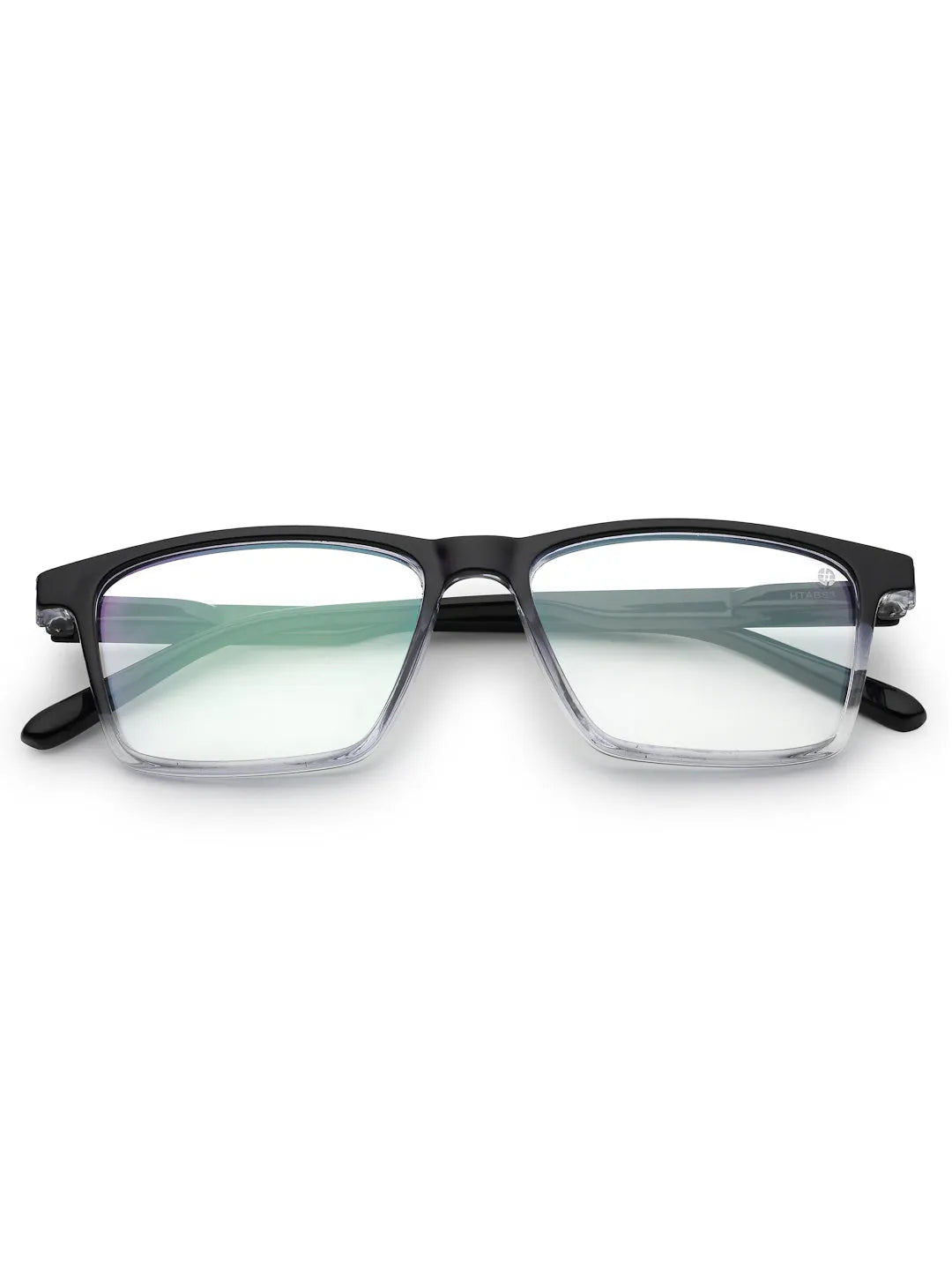 Aurora | Gradient Black Medium Full Rim Rectangle Computer Glasses for