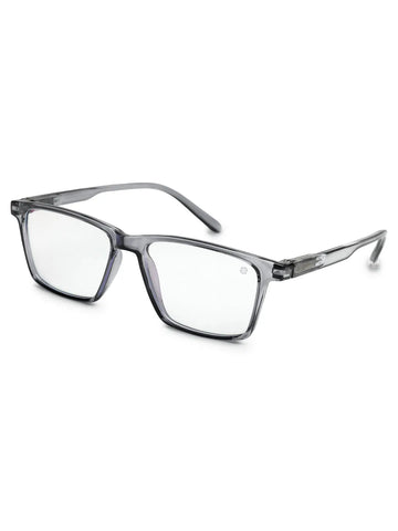 Aurora | Smoke Medium Full Rim Rectangle Computer Glasses for Men & Women [Blue Block]