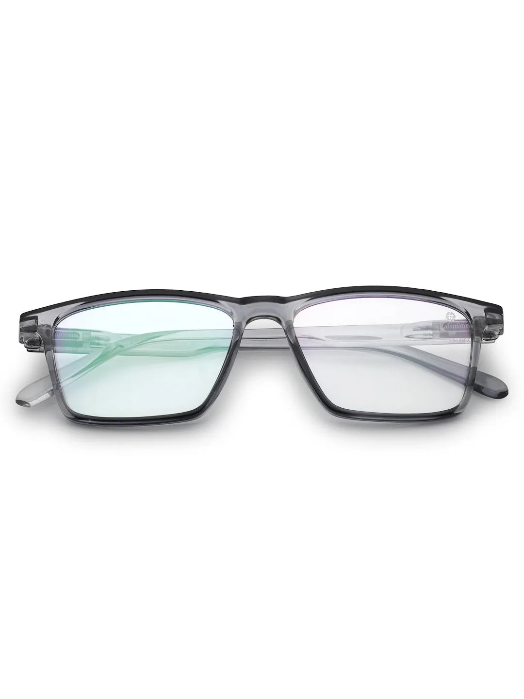 Aurora | Smoke Medium Full Rim Rectangle Computer Glasses for Men & Women [Blue Block]