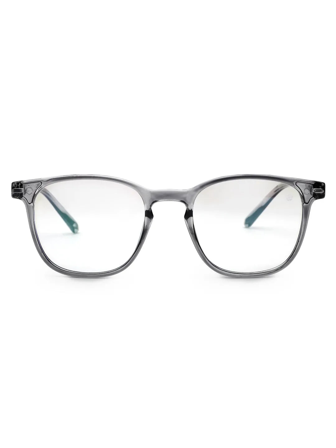 Radiant | Smoke Medium Full Rim Oval Computer Glasses for Men & Women [Blue Block]