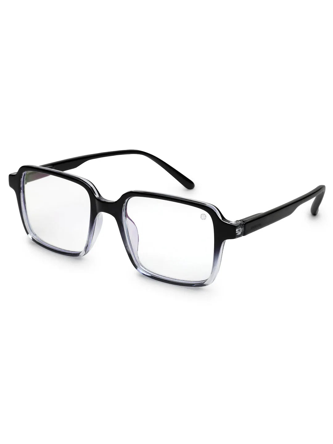 Enigma | Gradient Black Medium Full Rim Square Computer Glasses for Men & Women [Blue Block]
