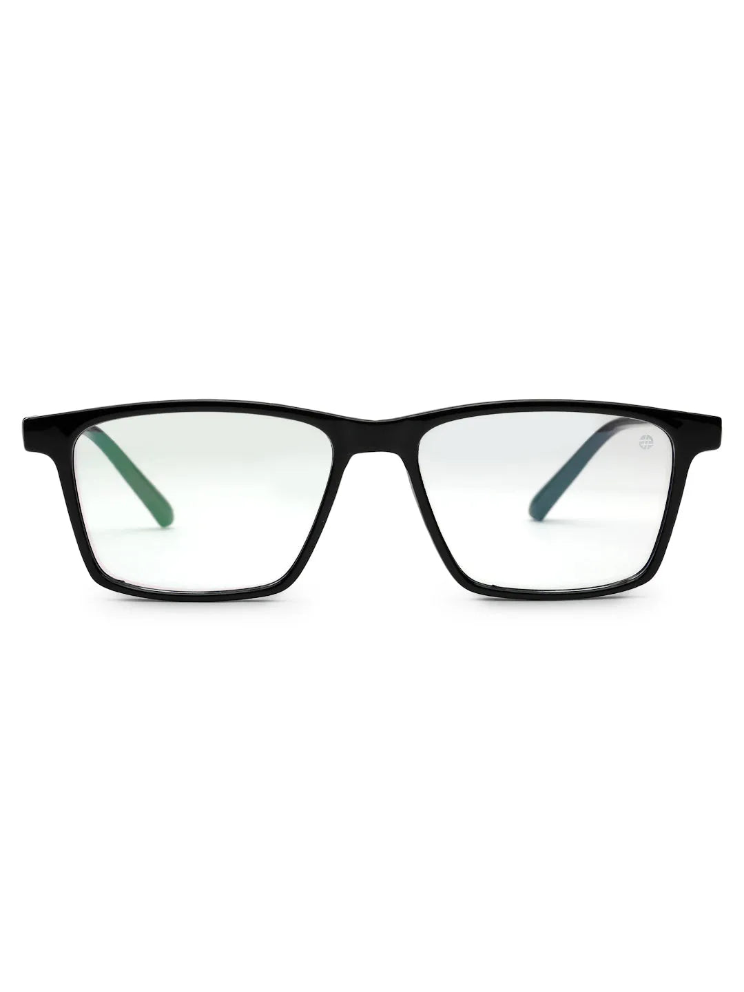 Aurora | Black Medium Full Rim Rectangle Computer Glasses for Men & Women [Blue Block]