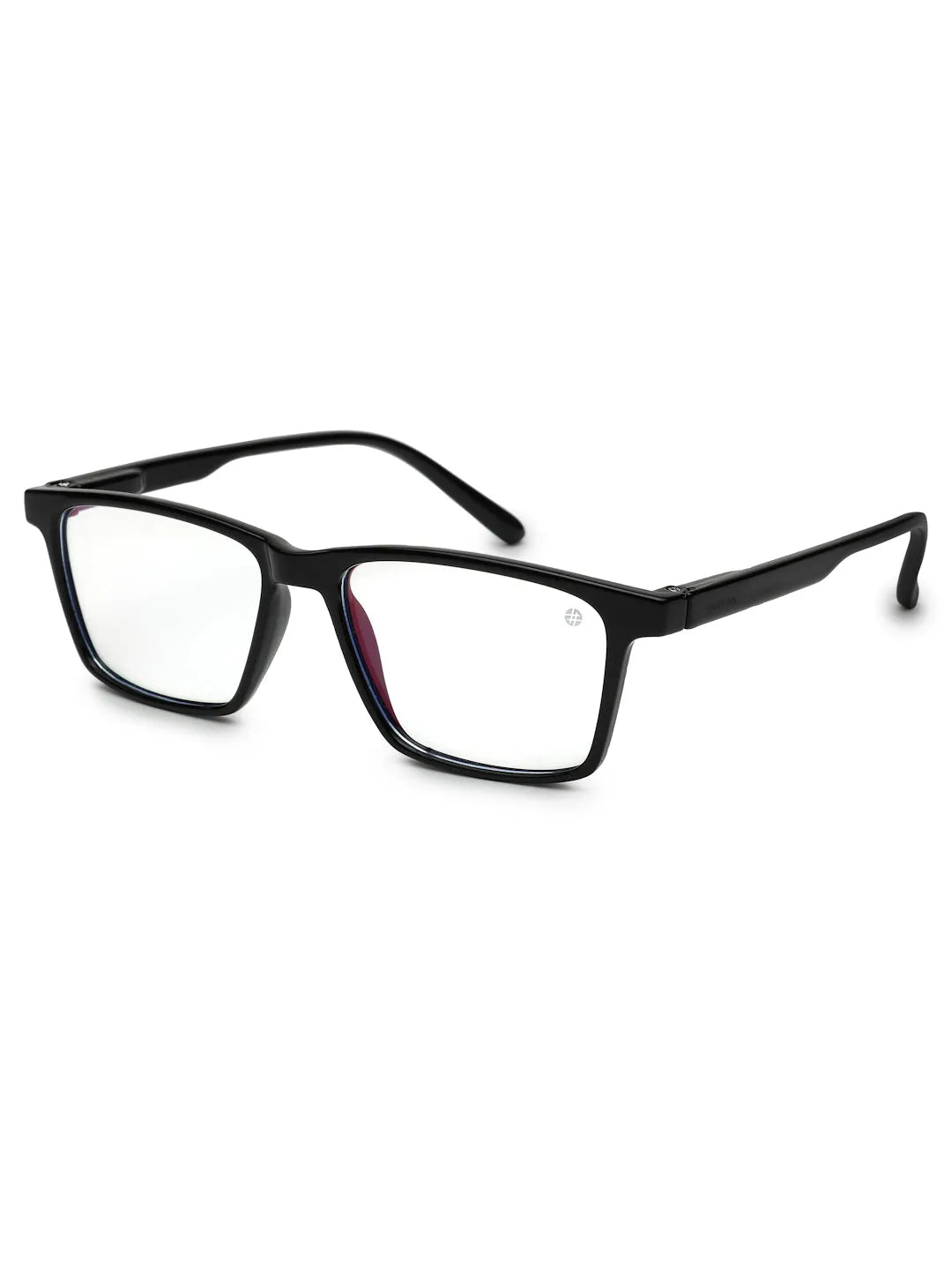 Aurora | Black Medium Full Rim Rectangle Computer Glasses for Men & Women [Blue Block]