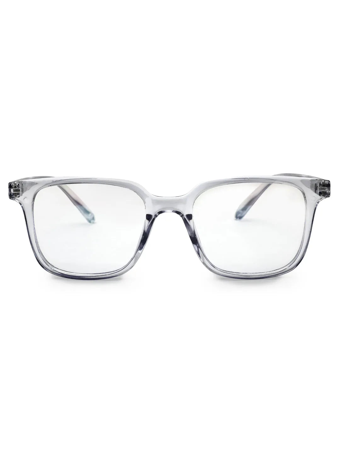Celestia | Transparent Medium Full Rim Wayfarer Computer Glasses for Men & Women [Blue Block]