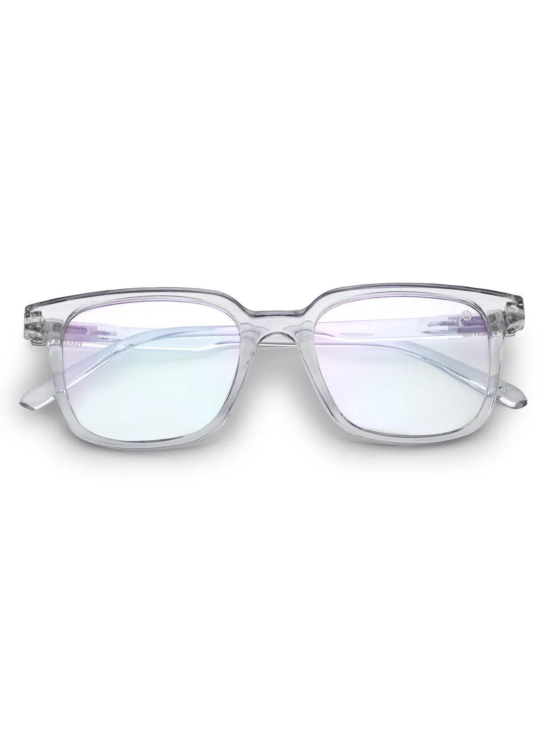 Celestia | Transparent Medium Full Rim Wayfarer Computer Glasses for Men & Women [Blue Block]
