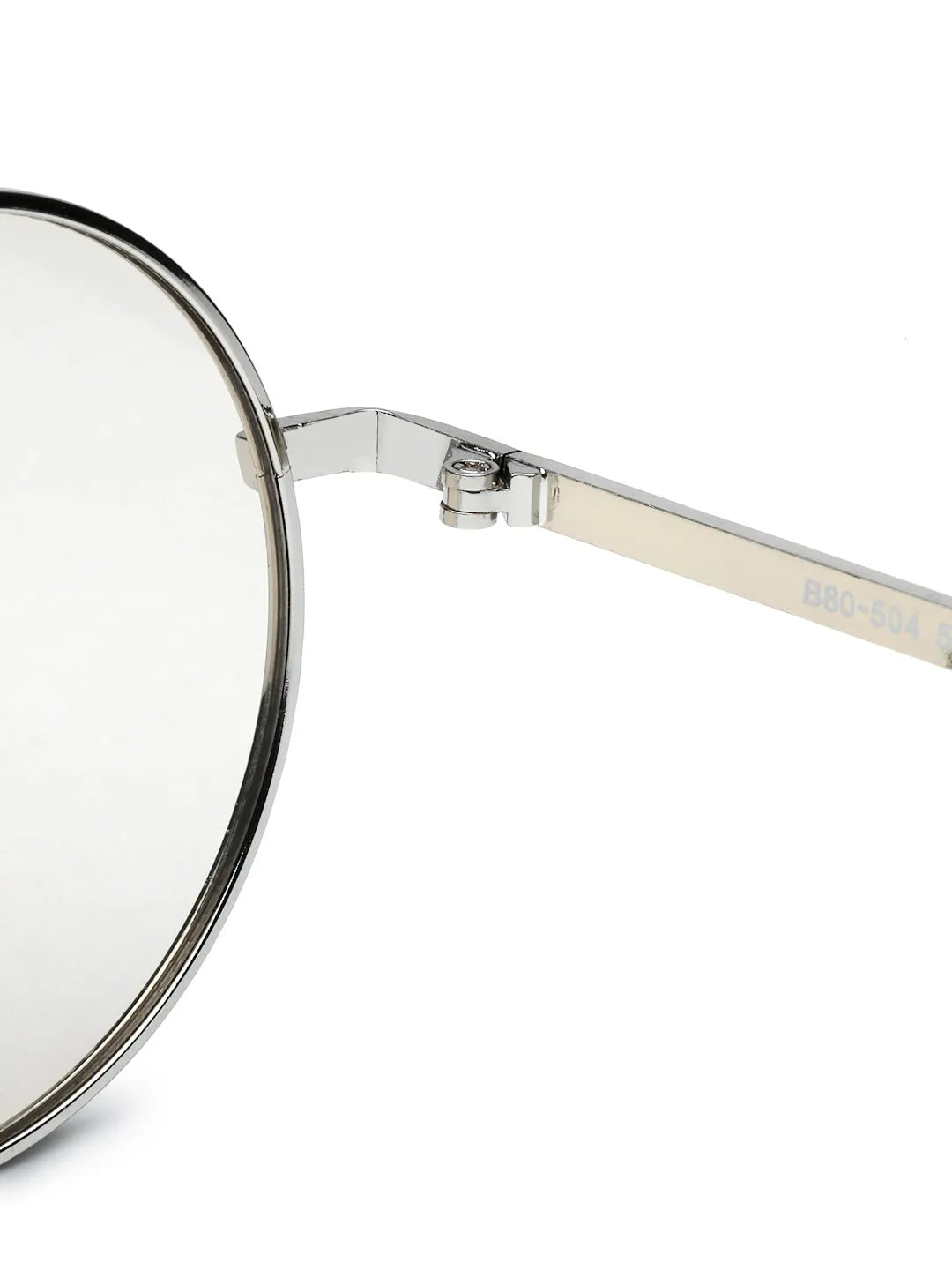 Ionara | Silver-brown Medium Full Rim Round Eyeglasses for Men & Women [UV-protected]