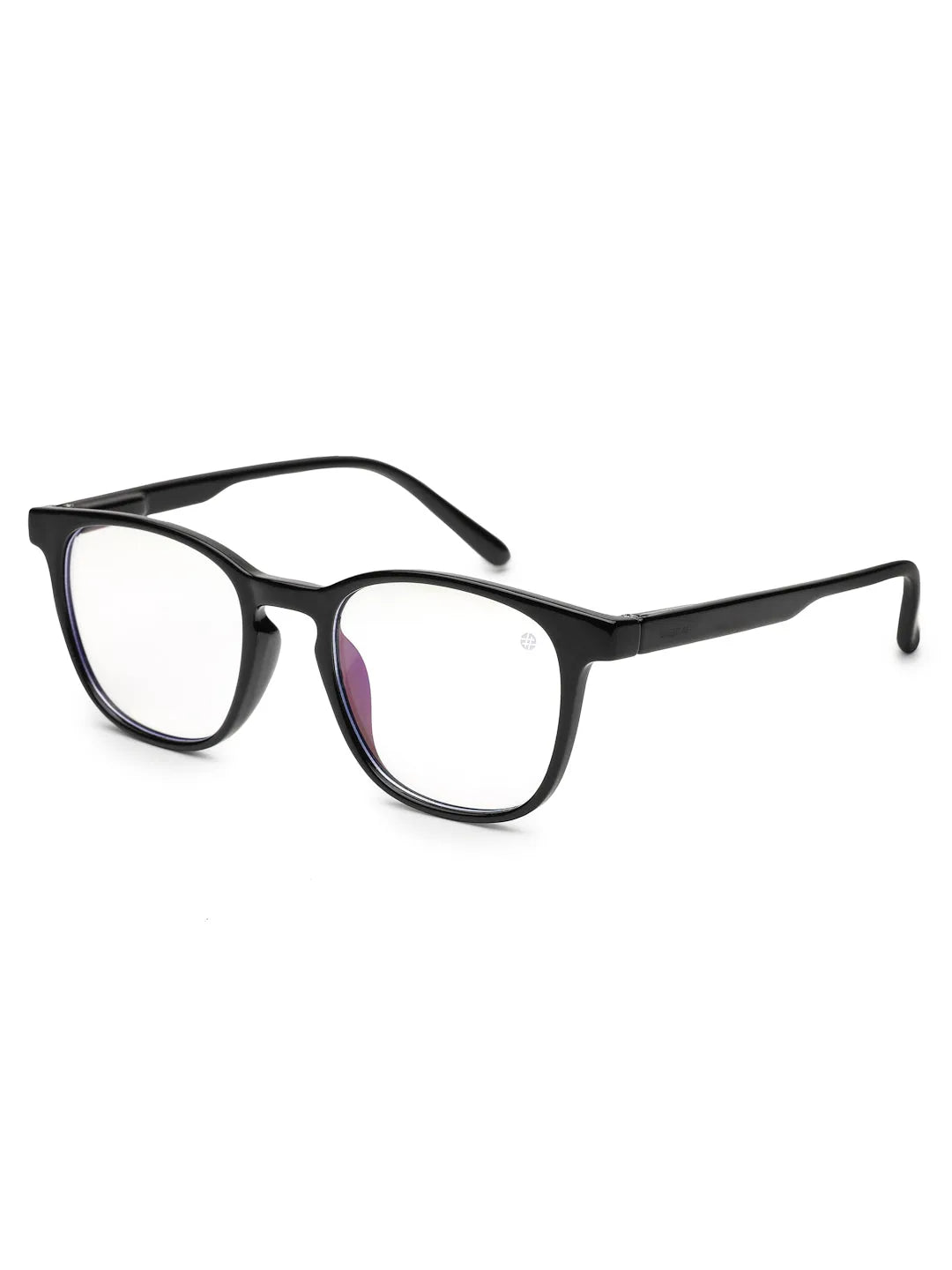 Radiant | Black Medium Full Rim Oval Computer Glasses for Men & Women [Blue Block]