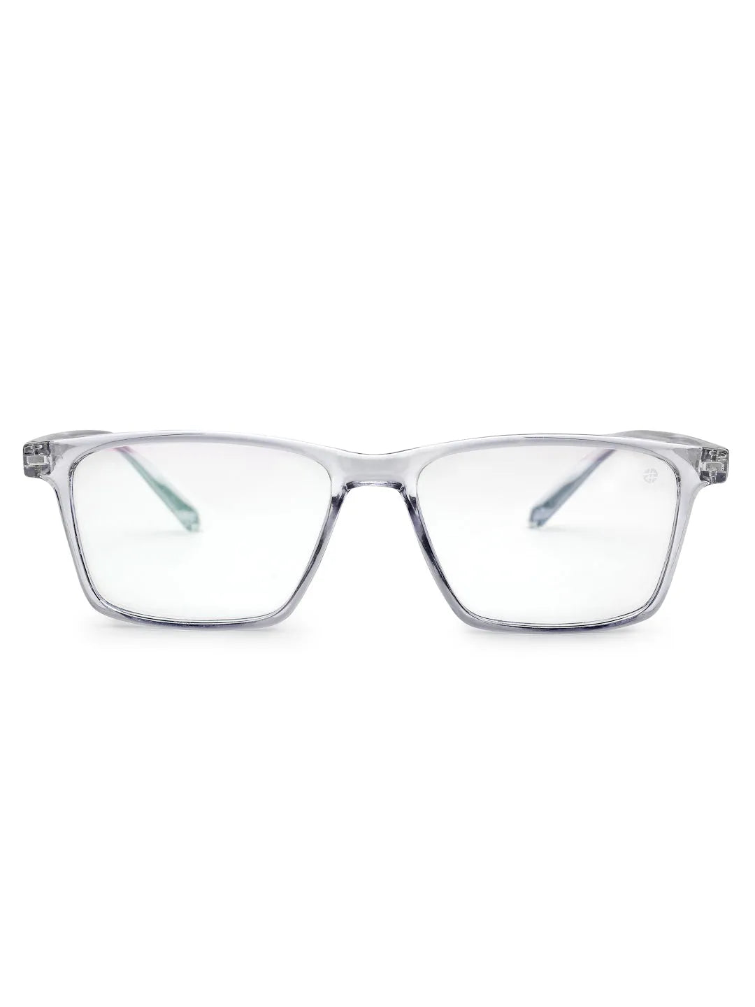 Aurora | Transparent Medium Full Rim Rectangle Computer Glasses for Men & Women [Blue Block]