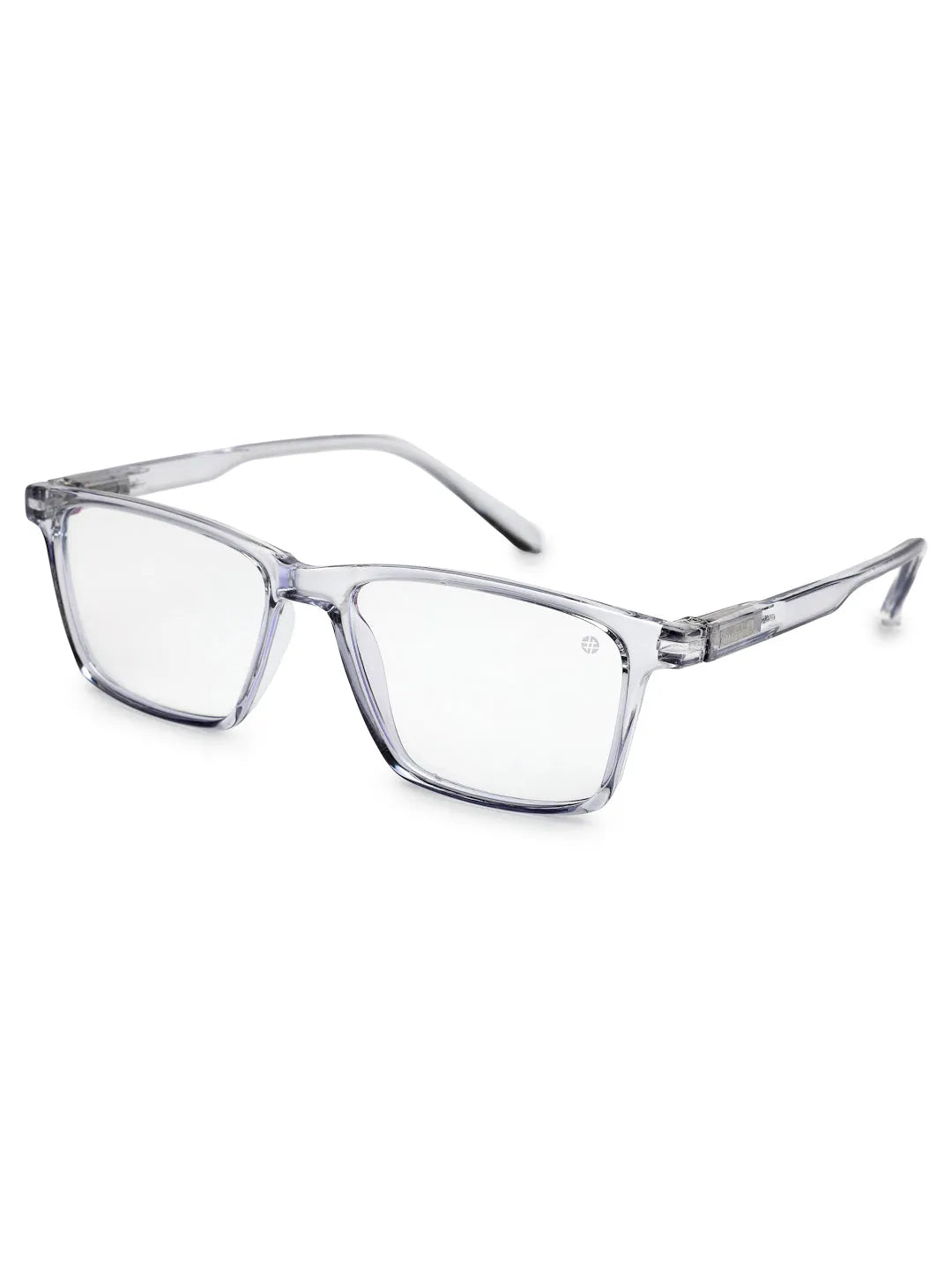 Aurora | Transparent Medium Full Rim Rectangle Computer Glasses for Men & Women [Blue Block]