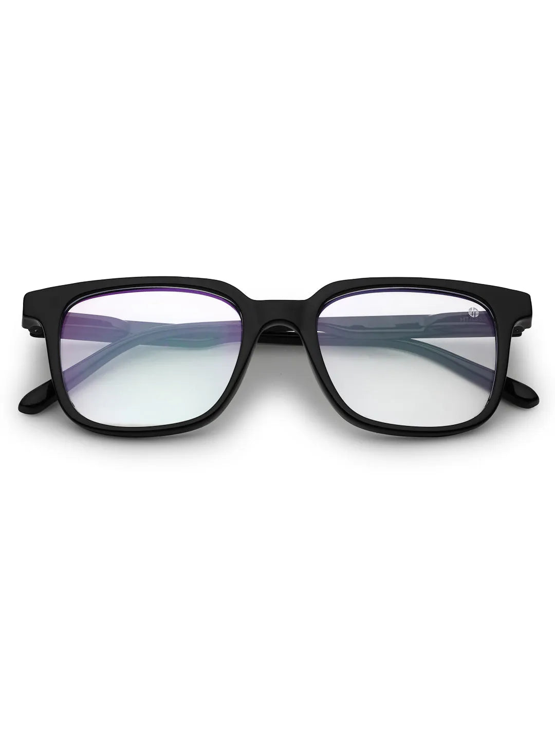 Celestia | Black Medium Full Rim Wayfarer Computer Glasses for Men & Women [Blue Block]