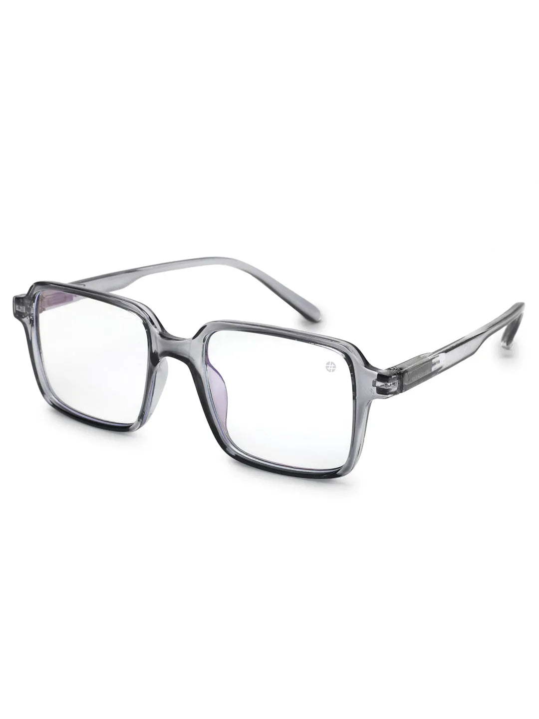 Enigma | Smoke Medium Full Rim Square Computer Glasses for Men & Women [Blue Block]
